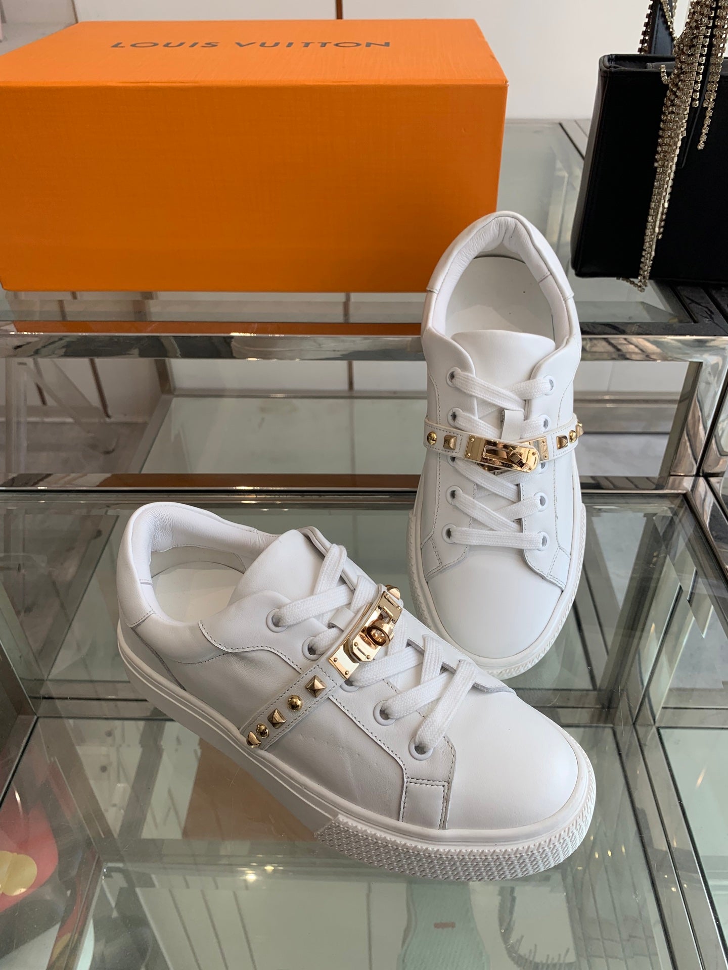 HM Day Sneaker White Gold Calfskin 291820