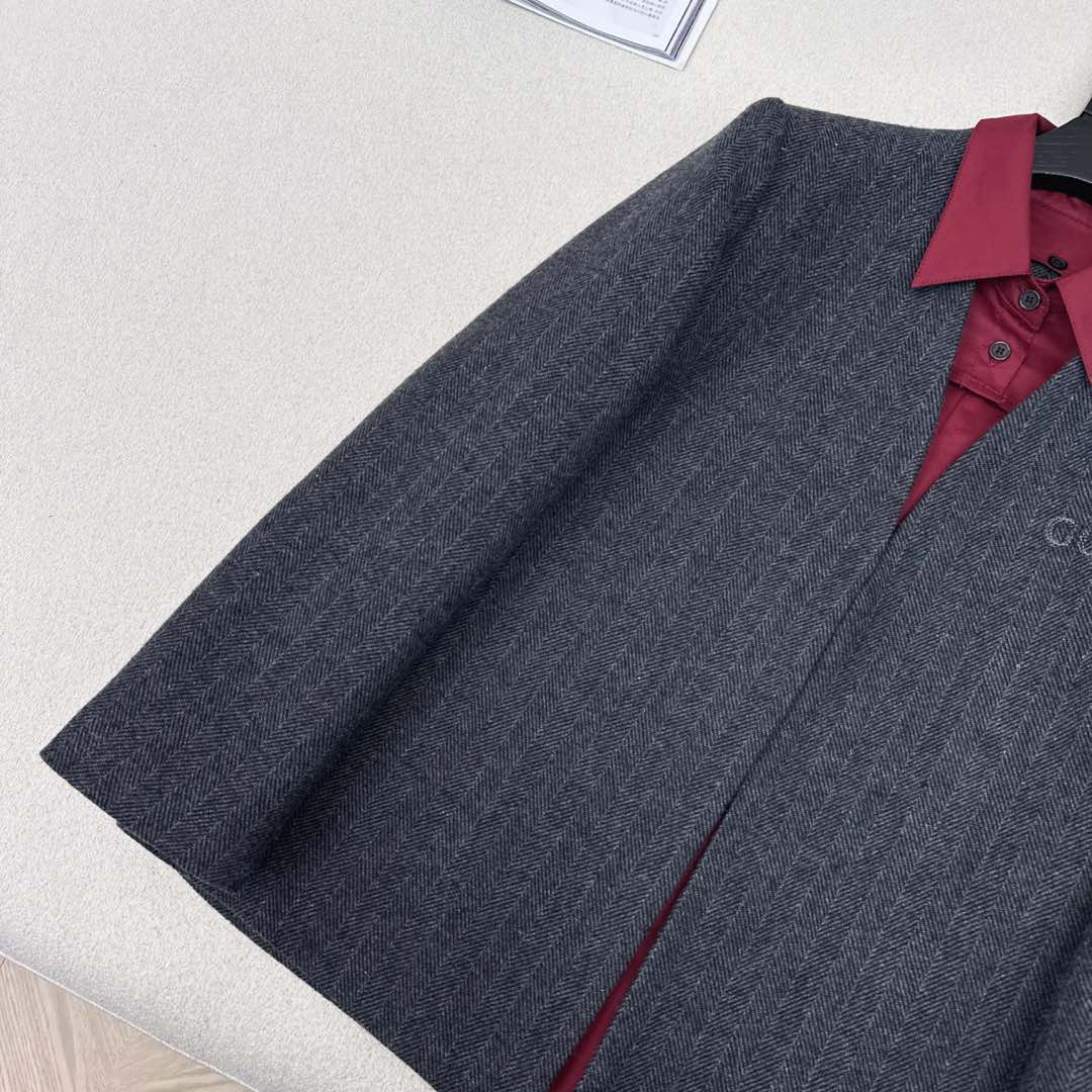 Gucci Patchwork Suit Jacket Encora Red Cotton