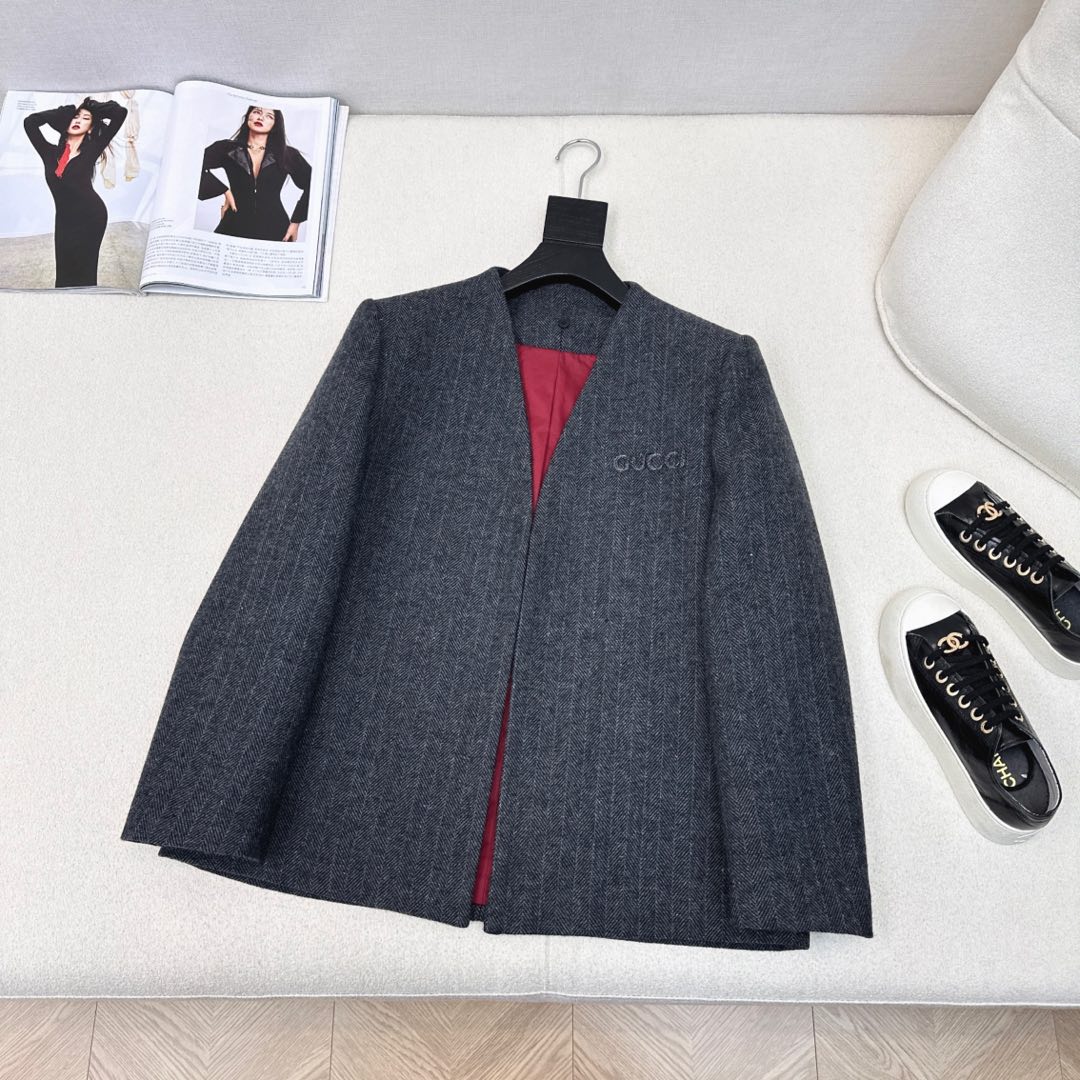 Gucci Patchwork Suit Jacket Encora Red Cotton