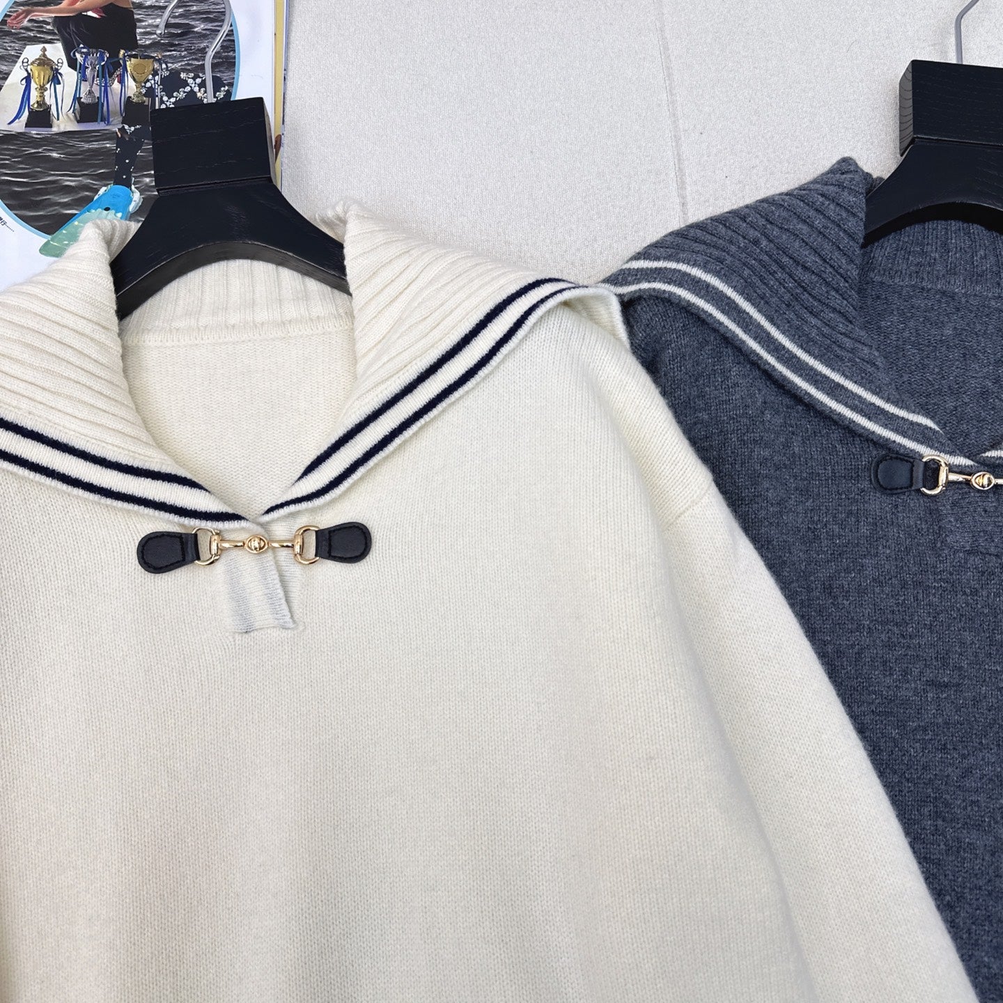 Gucci 25 Knitted Sweater Jacquard Wool Fabric