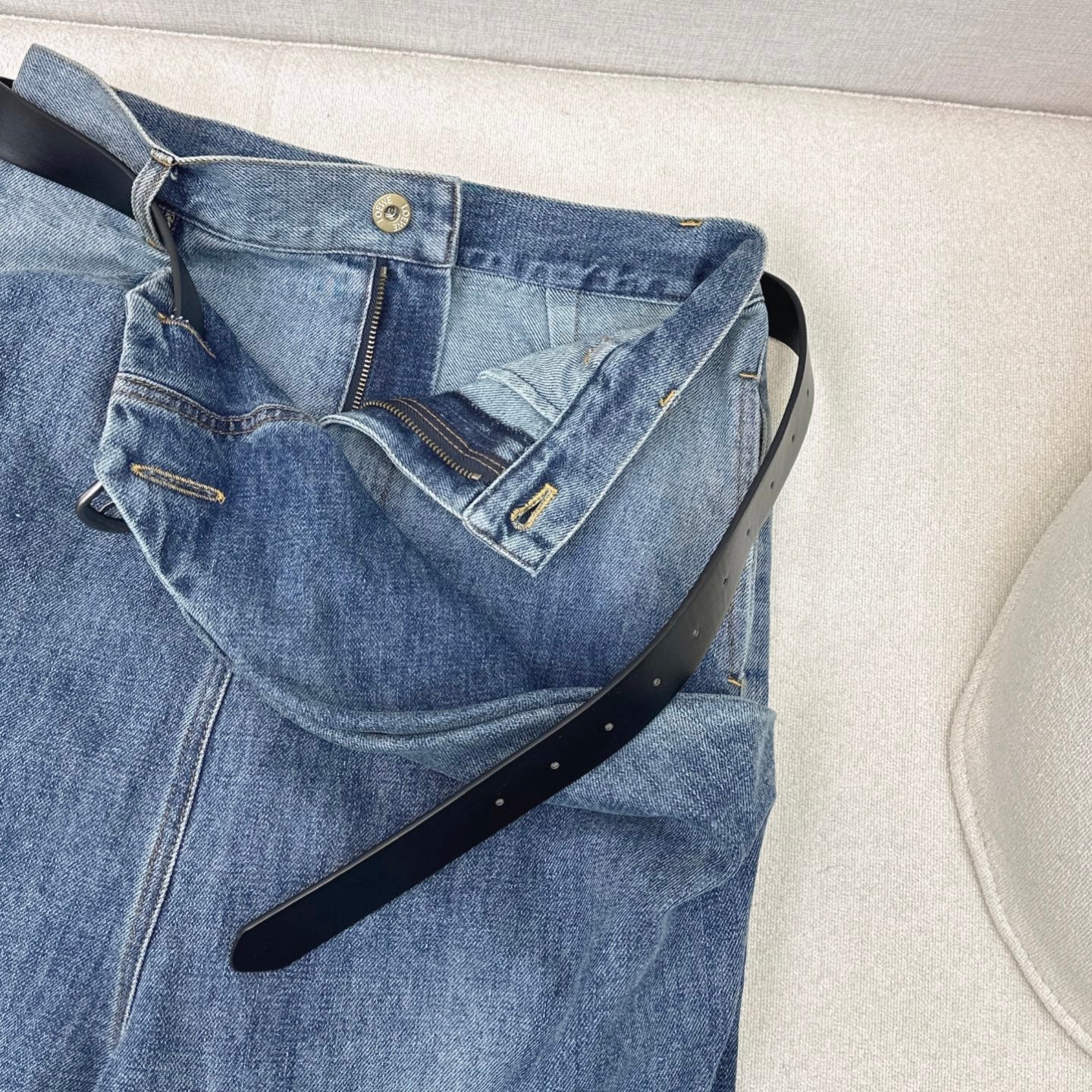 Loewe 25 Straight Jeans Blue Denim Cotton