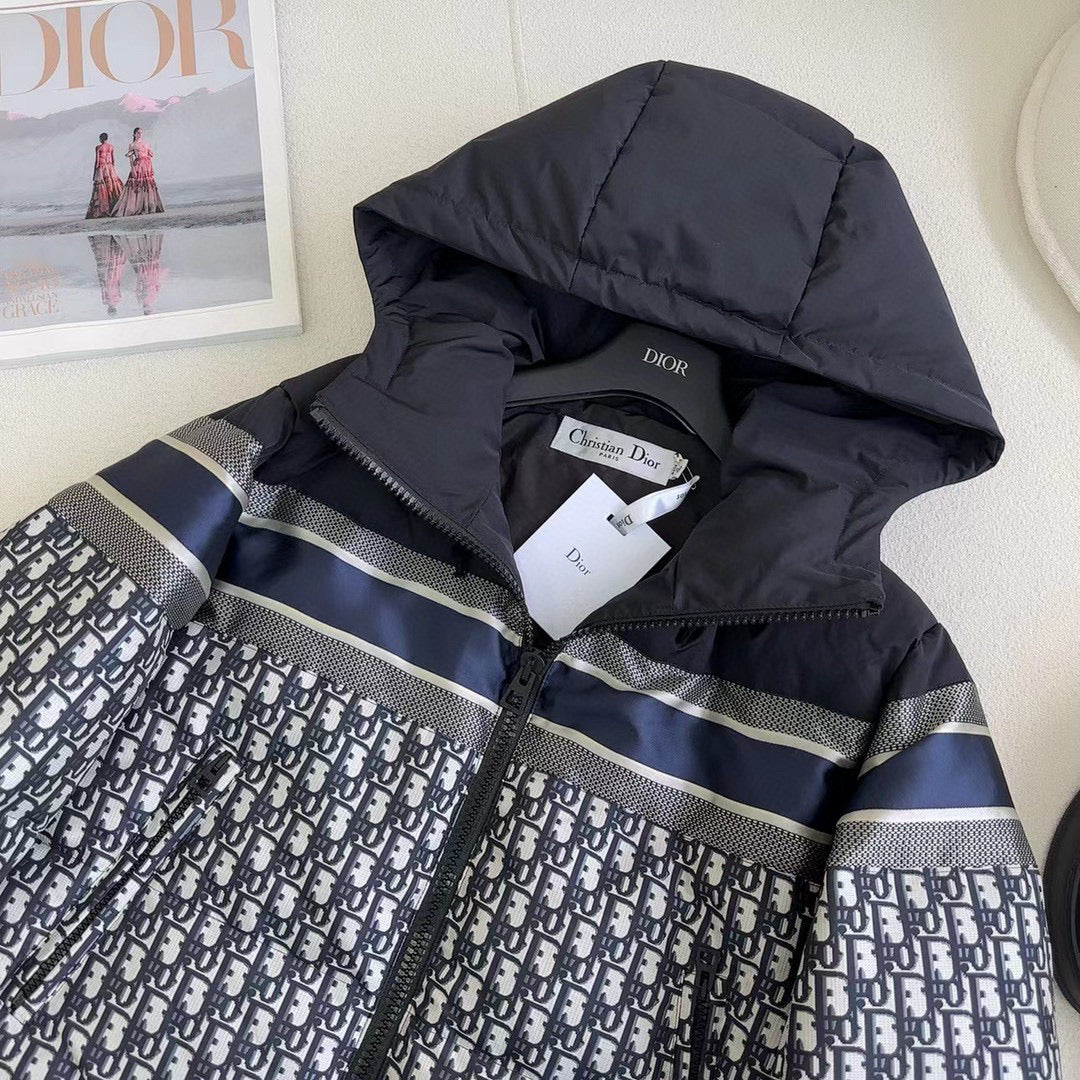 CD 25 Jacket Blue White Black Down Polyester 319275