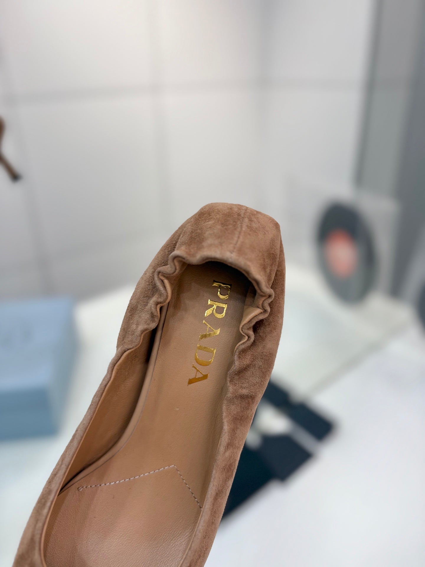 PRA 26S Pointed Toe High Heels 55 Brown Suede 627133