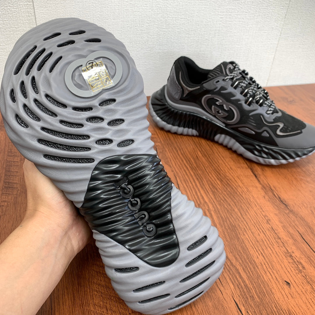 GG Men's Ripple Sneaker Black Mesh 536982