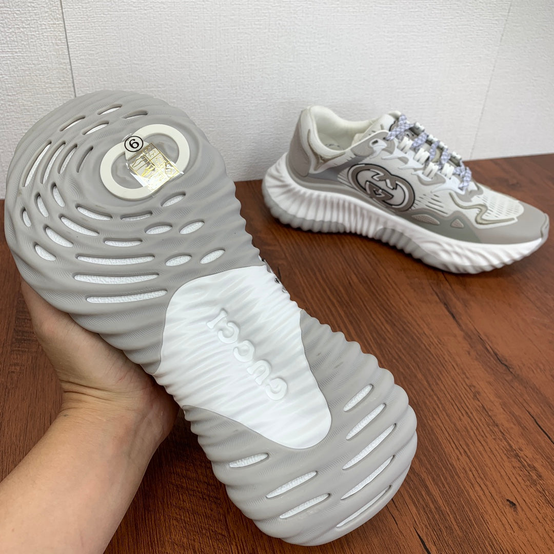 GG Men's Ripple Sneaker Grey Mesh 536984