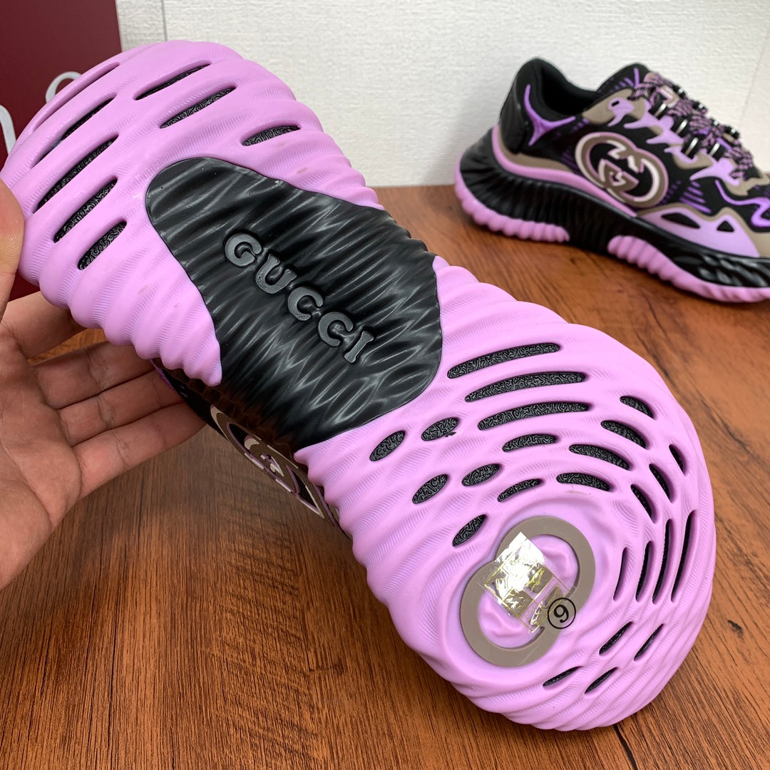 GG Men's Ripple Sneaker Black Purple Mesh 536994