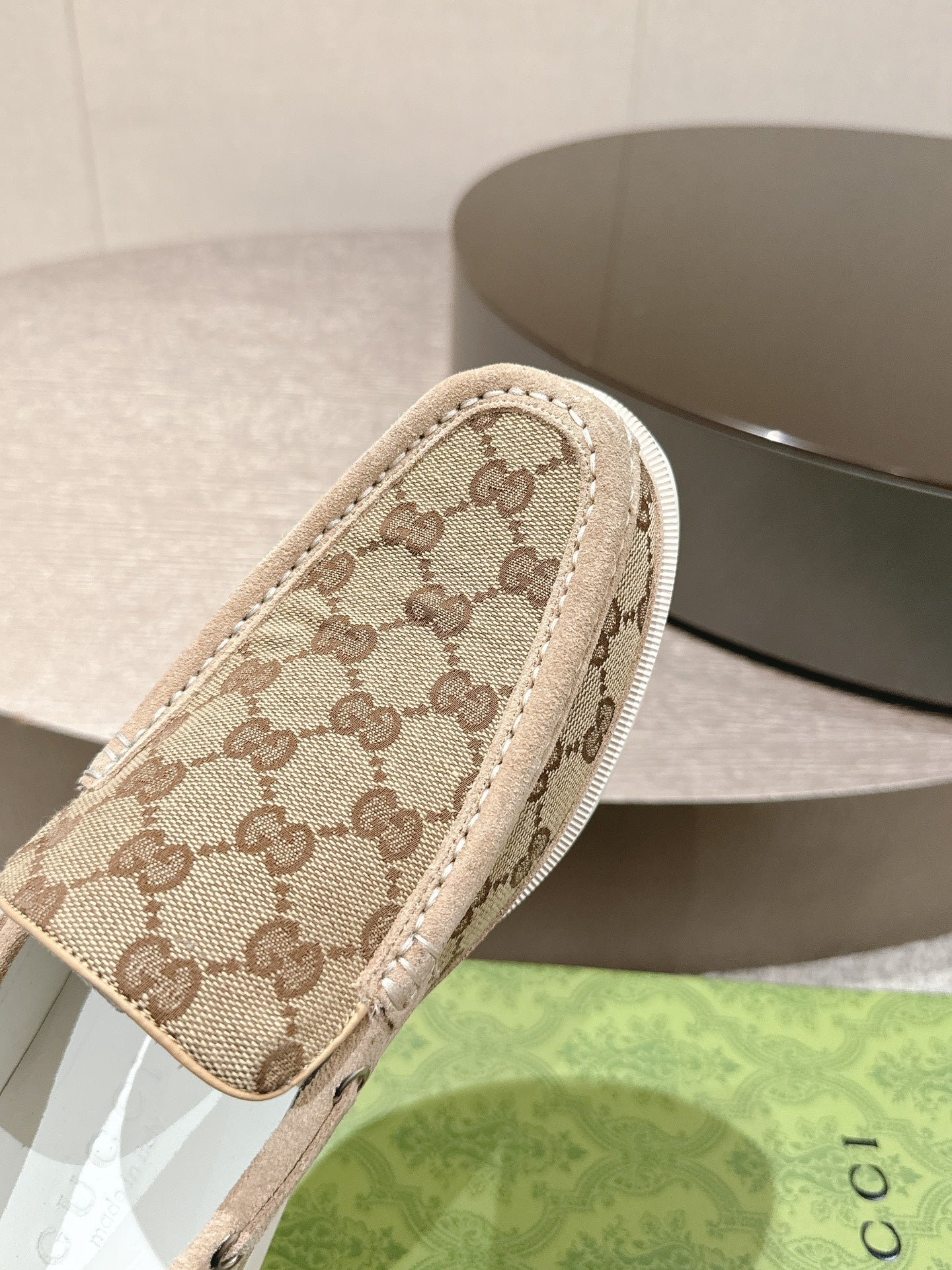 GG Men's 25 Original GG Loafer Brown Canvas 592172