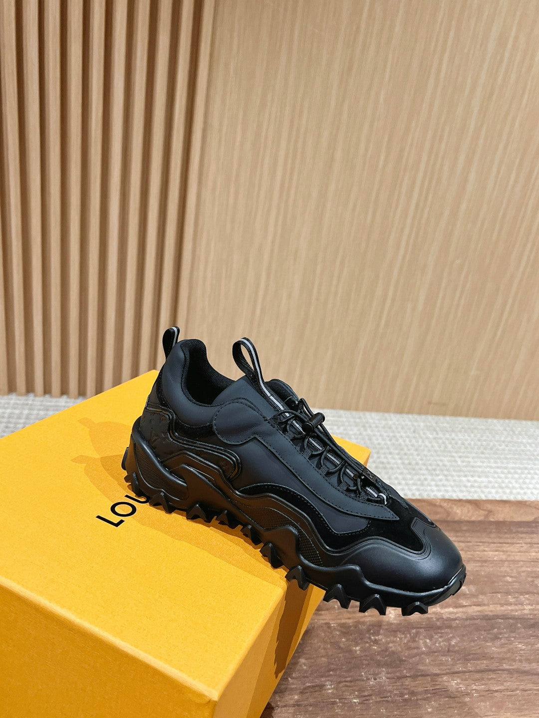 LV Rush Sneaker Black Cowhide