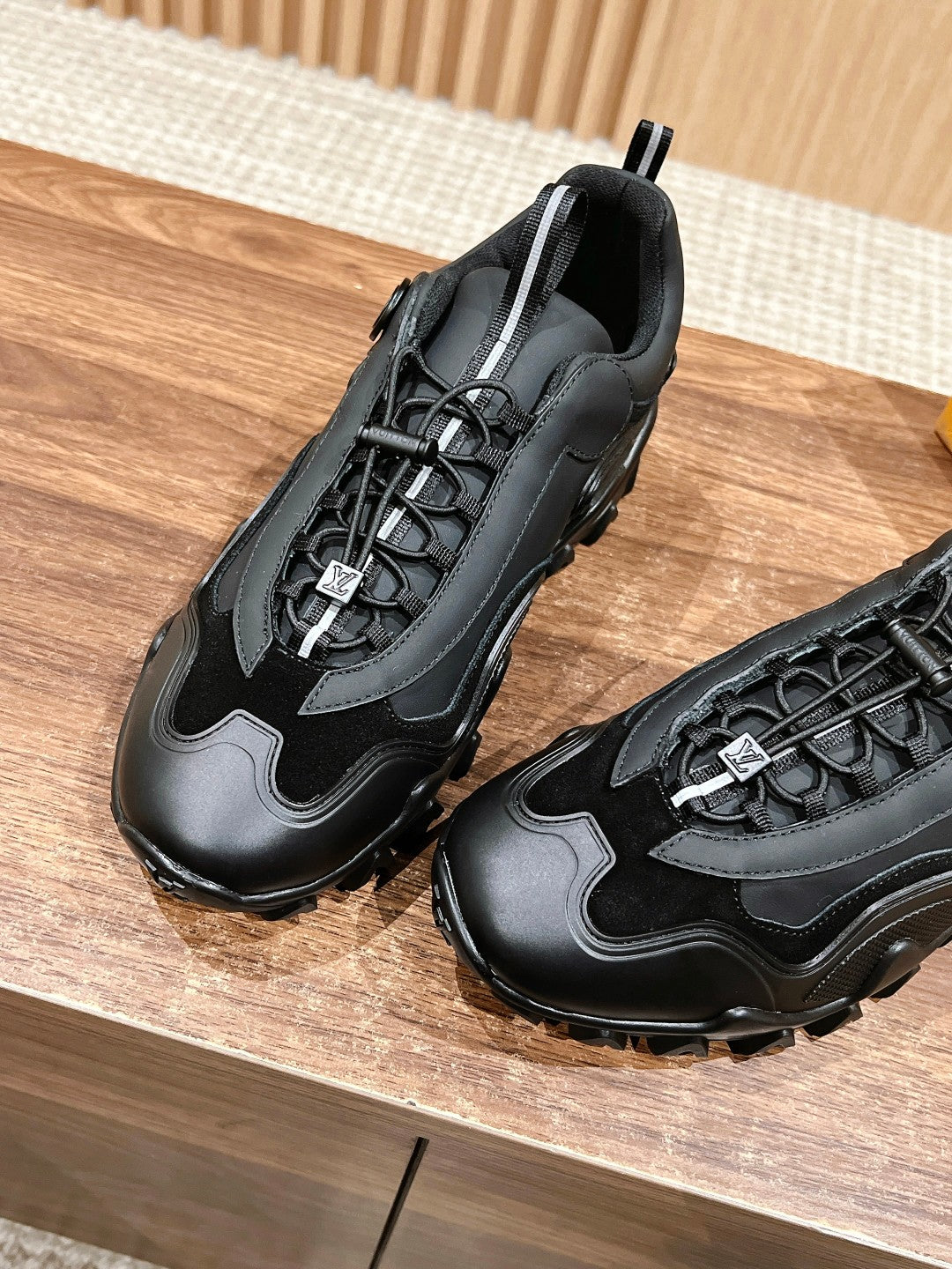 LV Rush Sneaker Black Cowhide