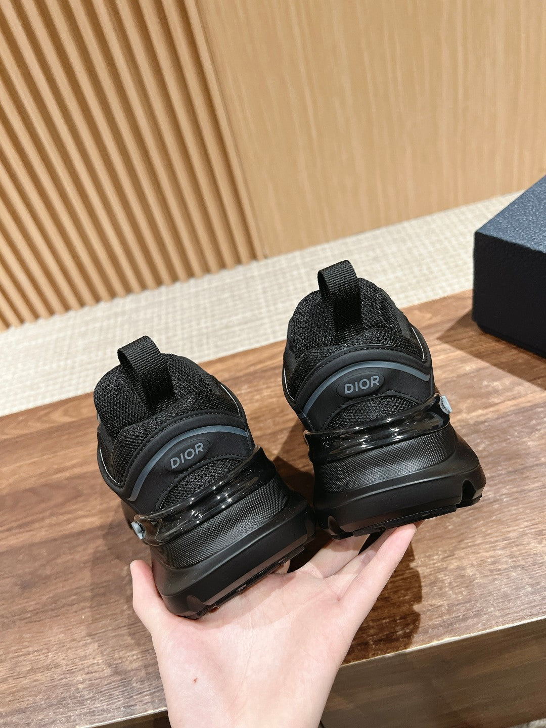 CD B44 Blade Sneaker 30mm Black Mesh Fabric 101017