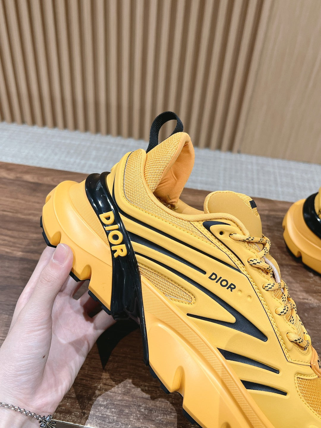 CD B44 Blade Sneaker 30mm Yellow Orange Mesh Fabric 101008