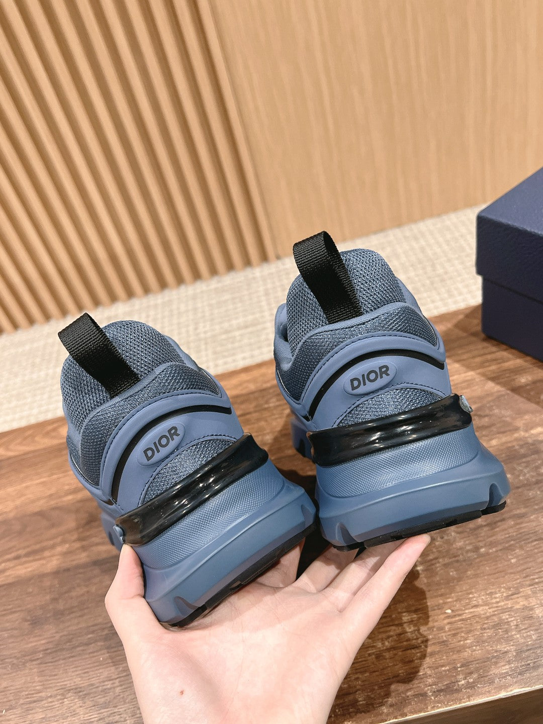 CD B44 Blade Sneaker 30mm Navy Blue Mesh Fabric 101010