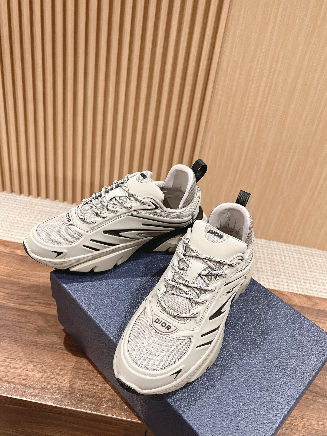 CD B44 Blade Sneaker 30mm White Mix Black Mesh Fabric 101011