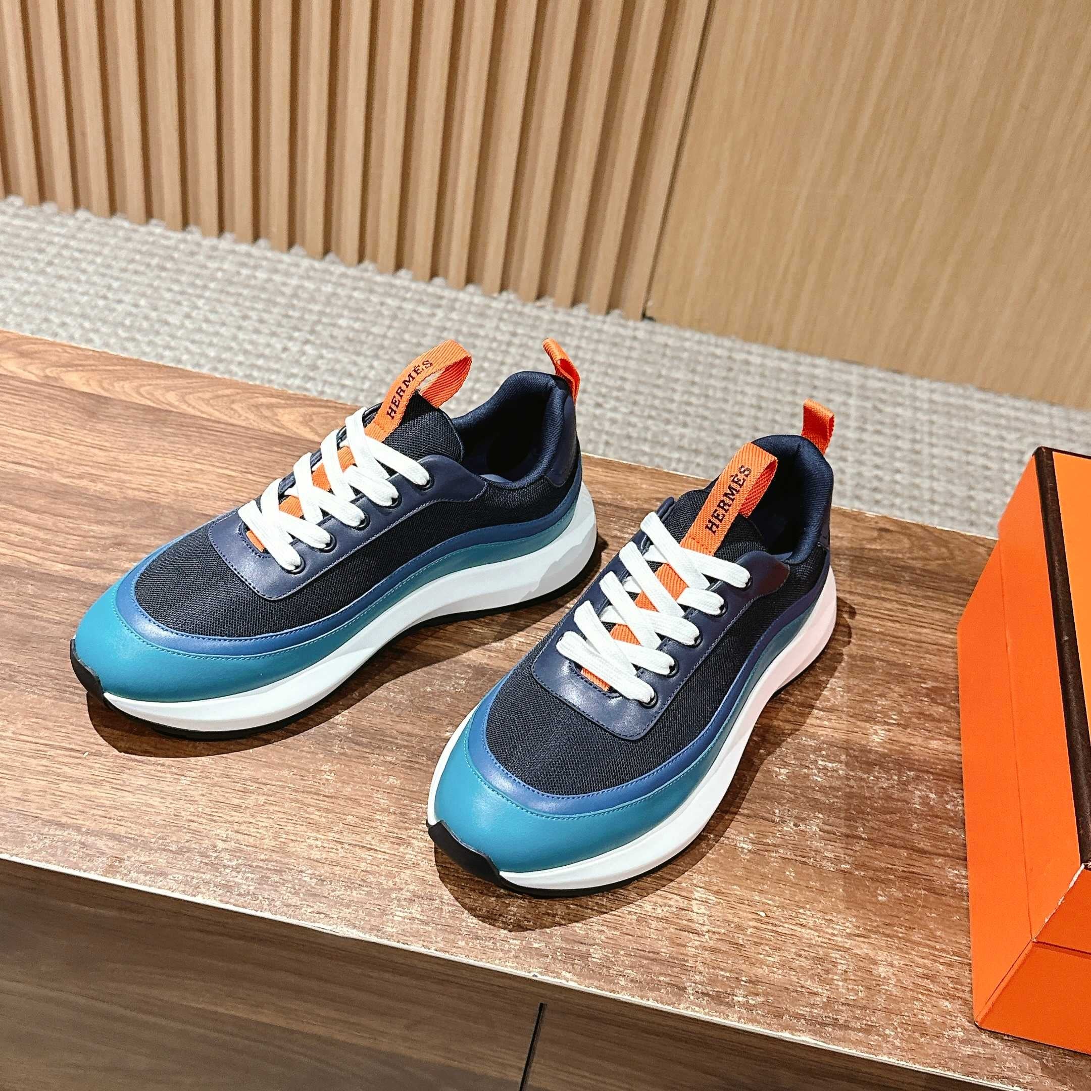 HM Gramme Sneaker Black Blue Mesh 317602