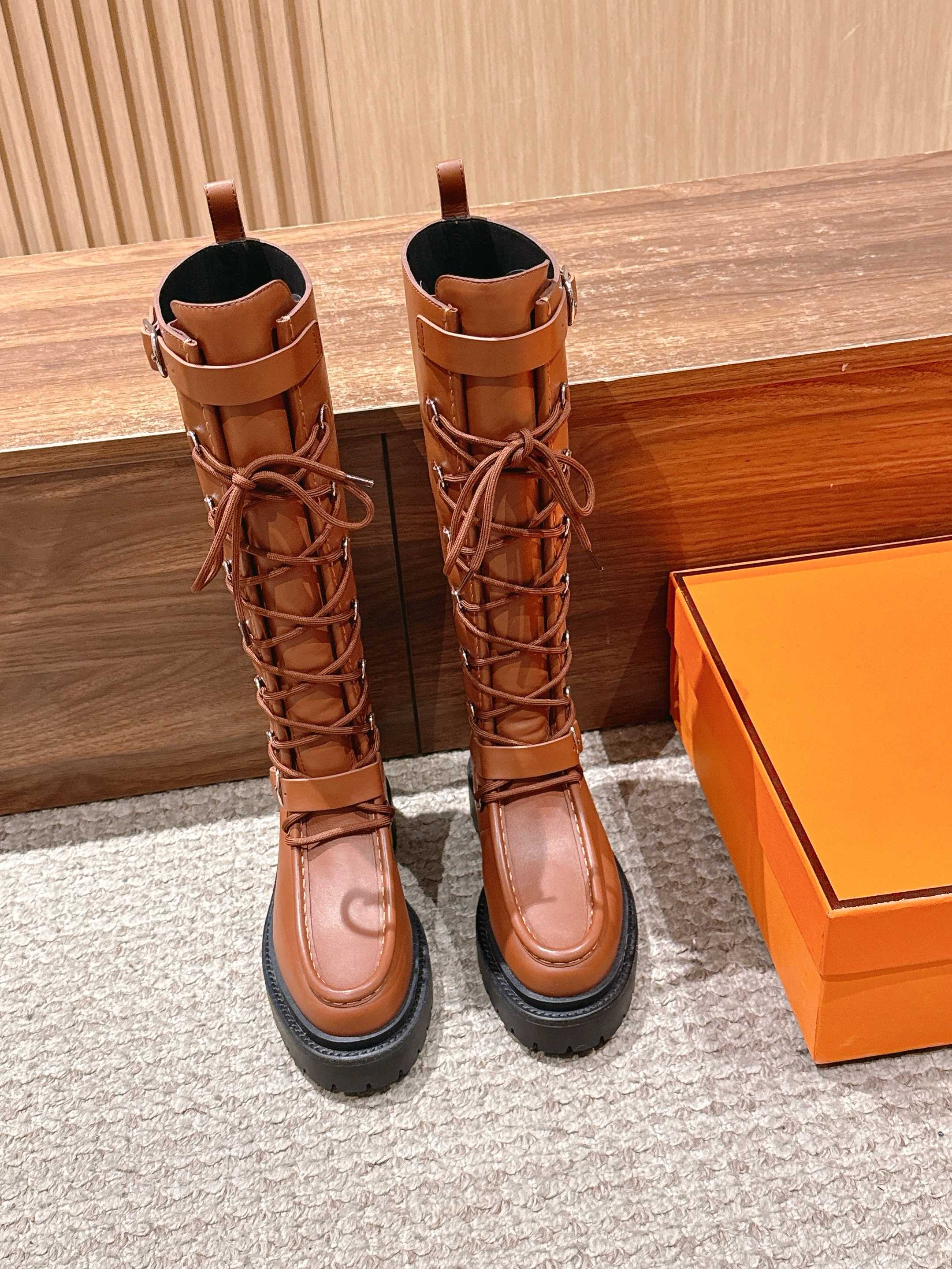 HM 25 High Boots Brown mix Black Calfskin 512528