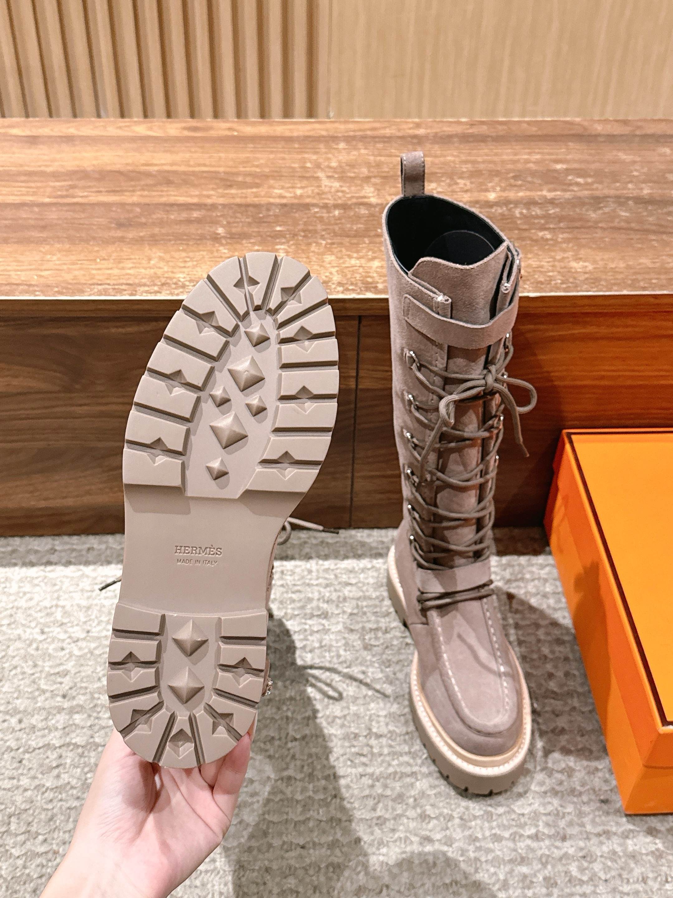 HM 25 High Boots Light Taupe Suede 512532