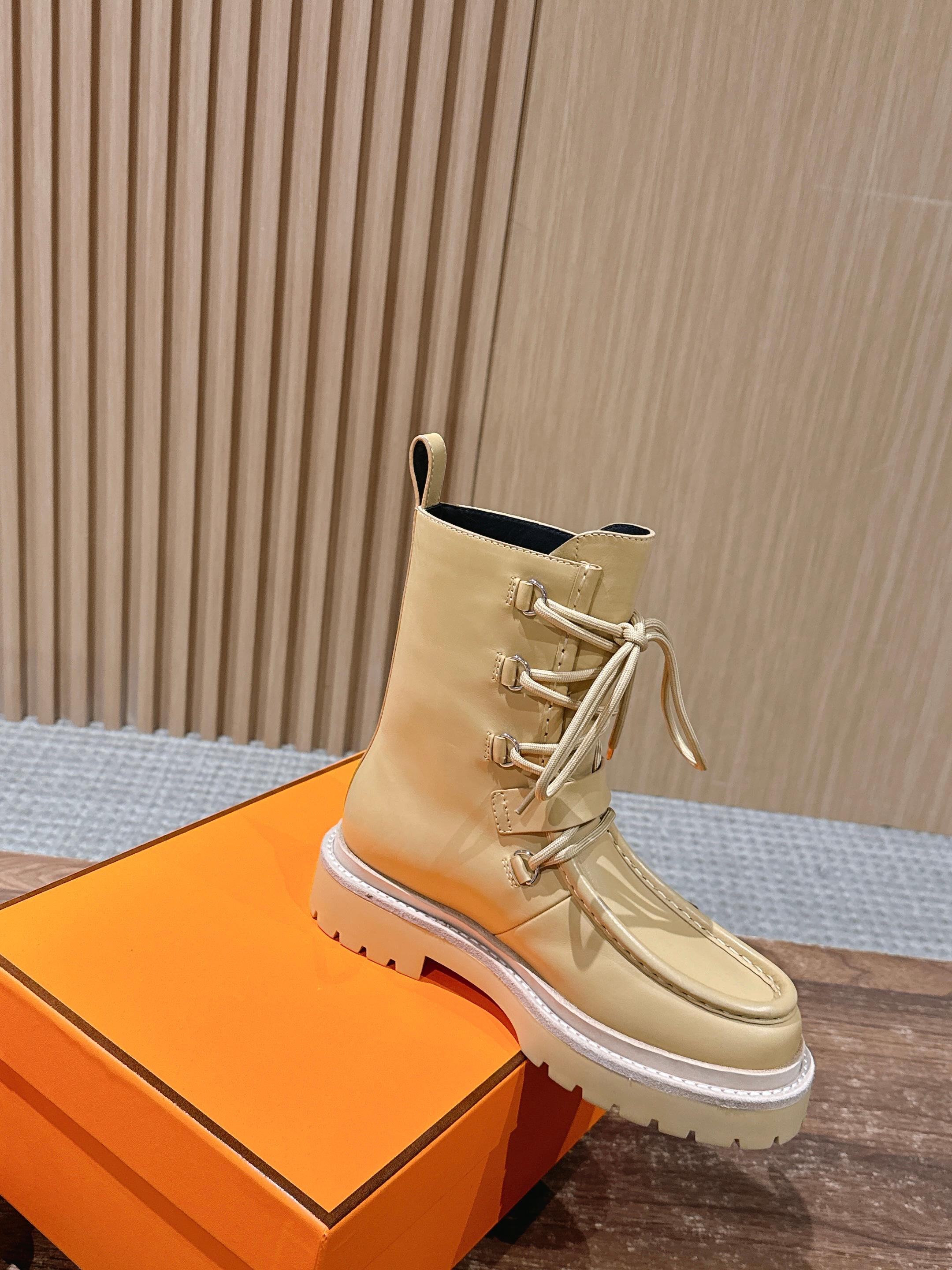 HM 25 Boots Beige Calfskin 512540