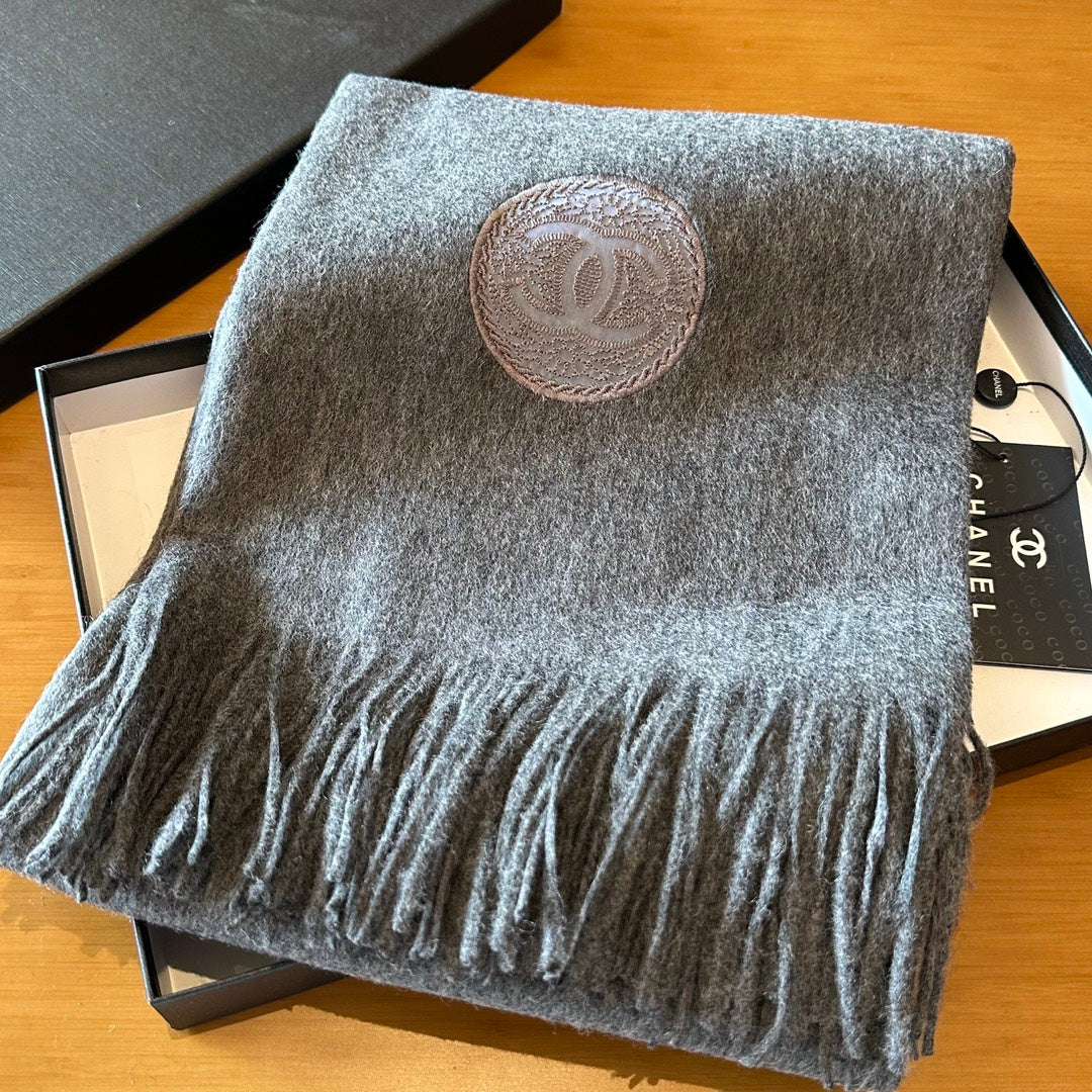 CC Scarf 200 CM In Grey Cashmere 413650