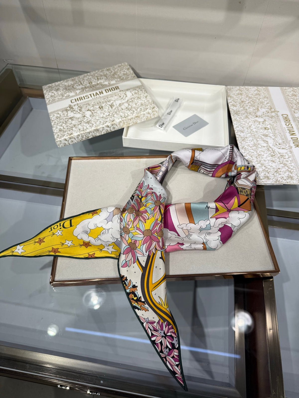 Dior 2026 Avenue Scarf 120mm Silk 209106
