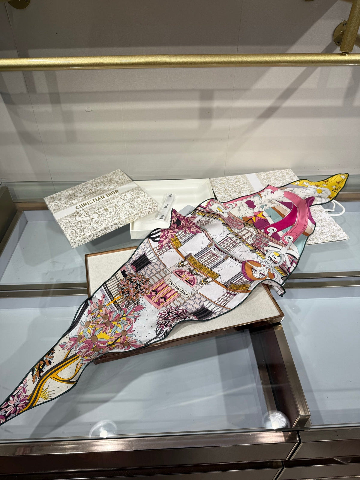 Dior 2026 Avenue Scarf 120mm Silk 209106