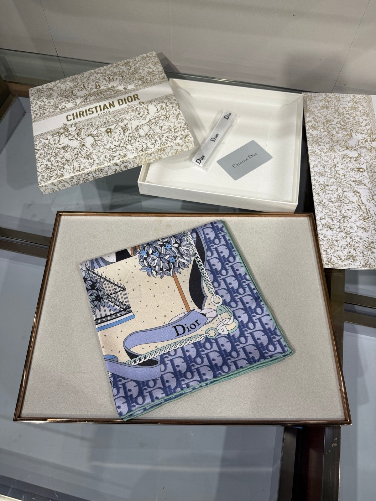 Dior 2026 Square Scarf 90cm Silk 207586