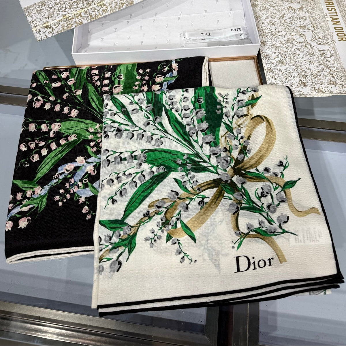 Dior 2026 Valley Scarf 135cm Cashmere And Silk 215660