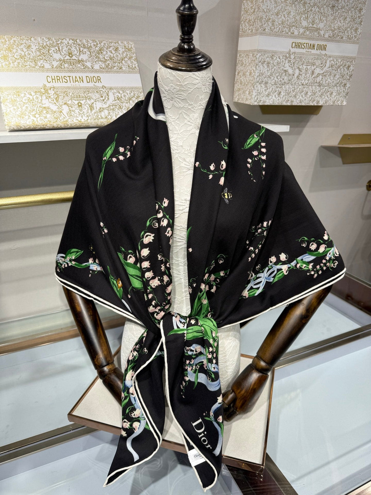 Dior 2026 Valley Scarf 135cm Cashmere And Silk 215660