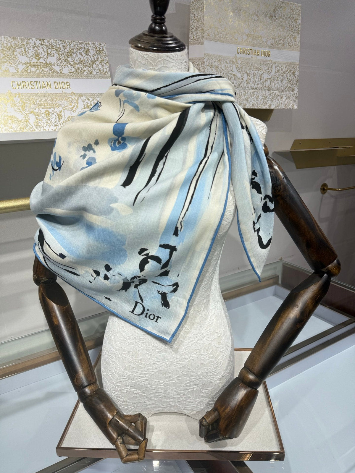 Dior 2026 Square Scarf 140cm Cashmere And Silk 216446