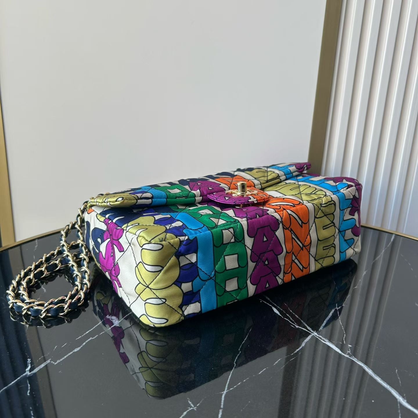 Chanel 2026 Medium Flap Bag 24.5cm Muticolor Fabric