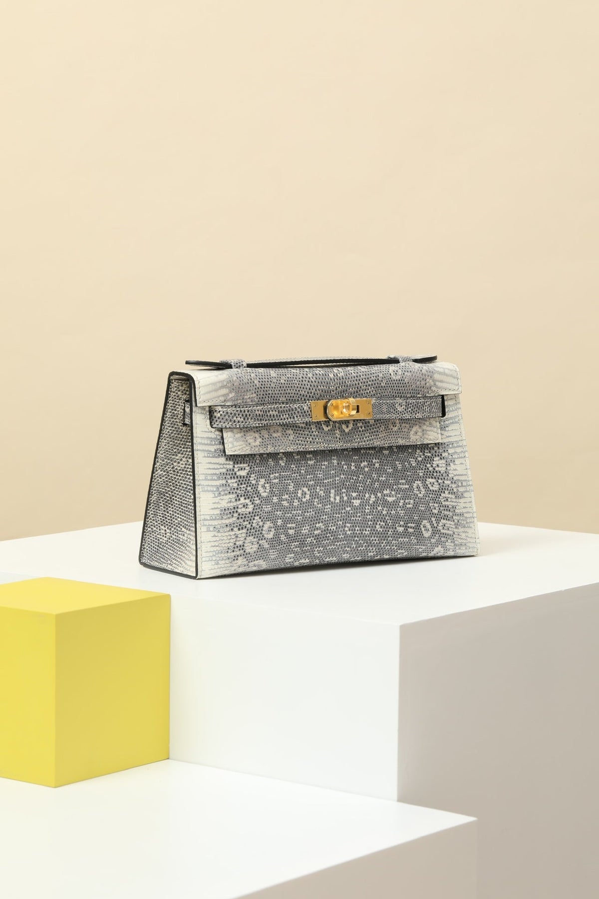 High-end Hermes 2026 Kelly Pochette Bag 22cm Ombre Lizard Skin