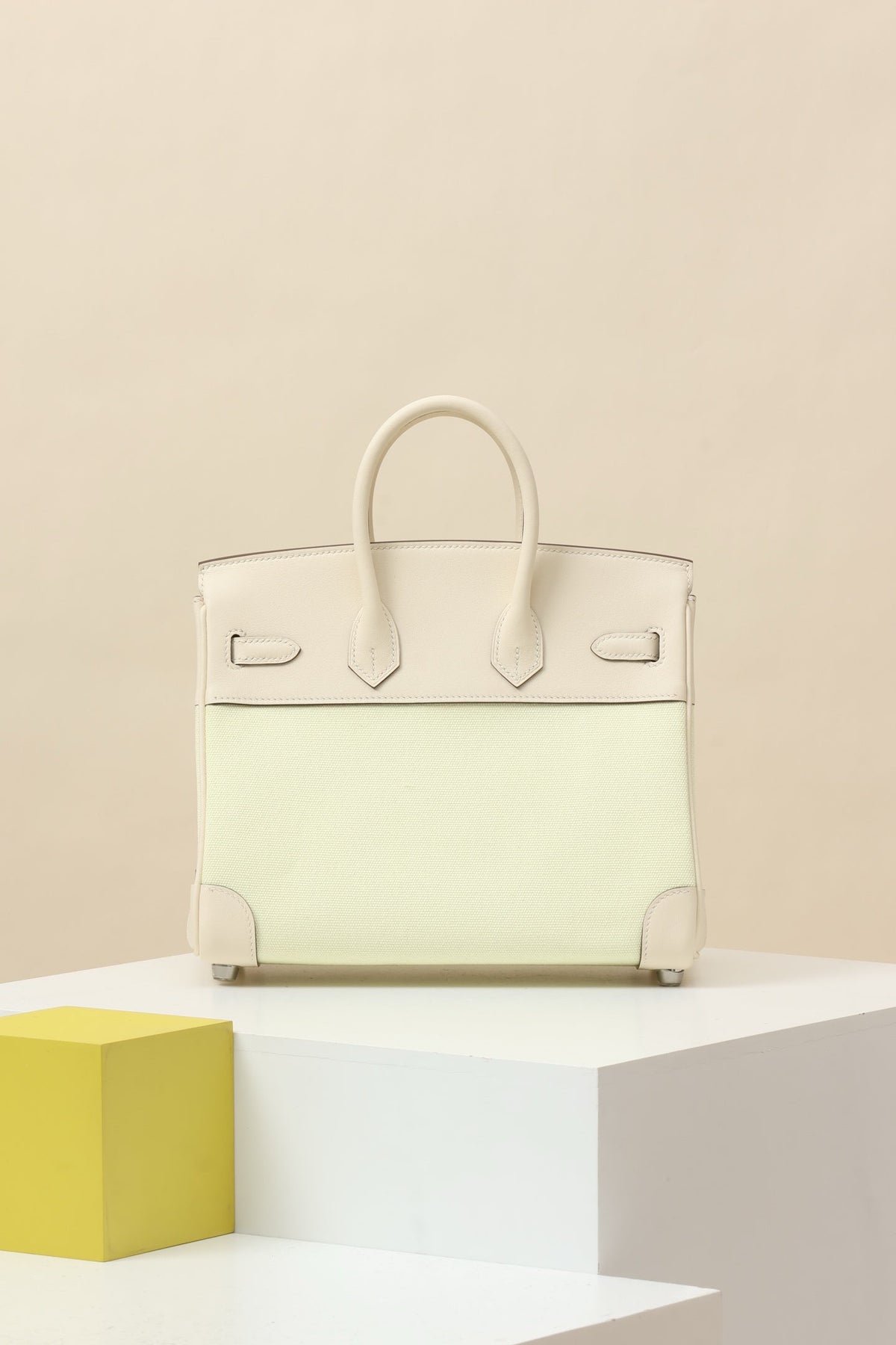 High-end Hermes 2026 Birkin Bag 25cm Toile H Canvas-Swift Leather