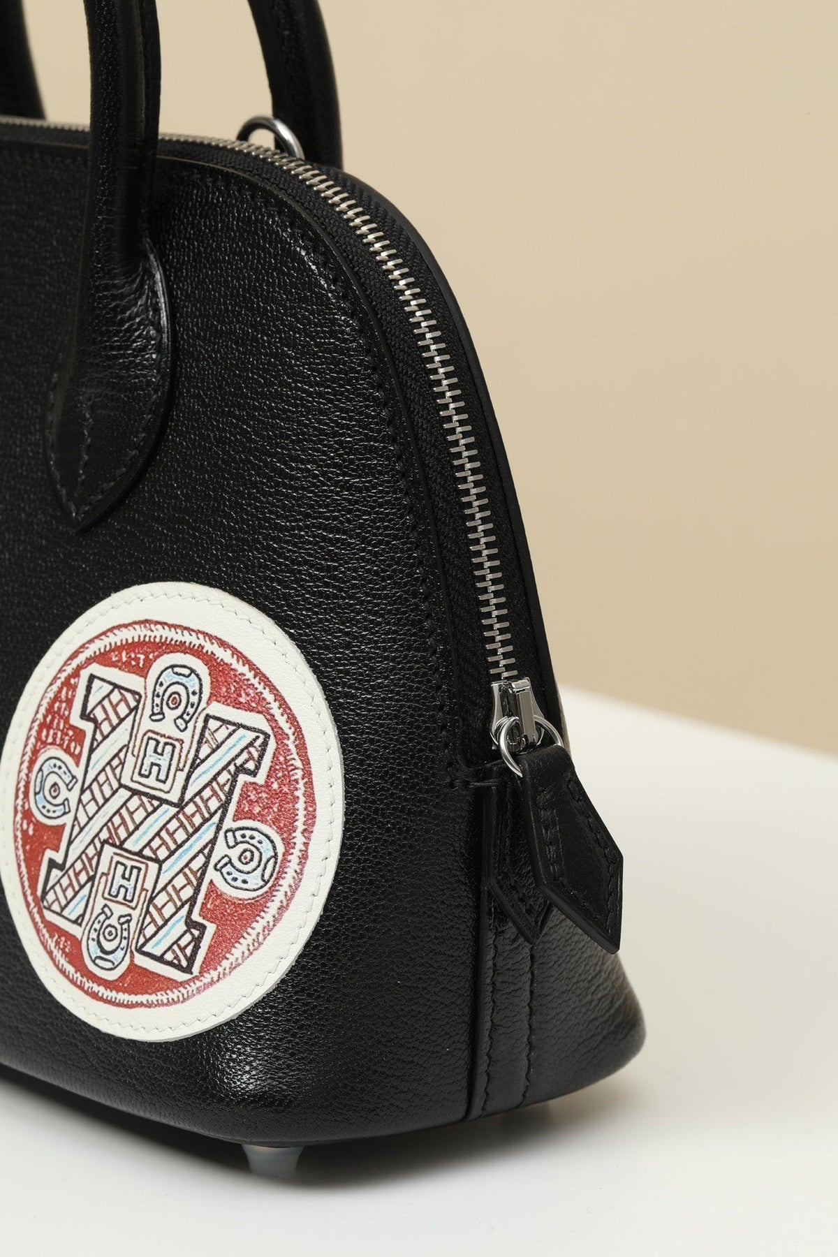 High-end Hermes 2026 Bolide Mini Pique-Colle Bag 18cm Goatskin
