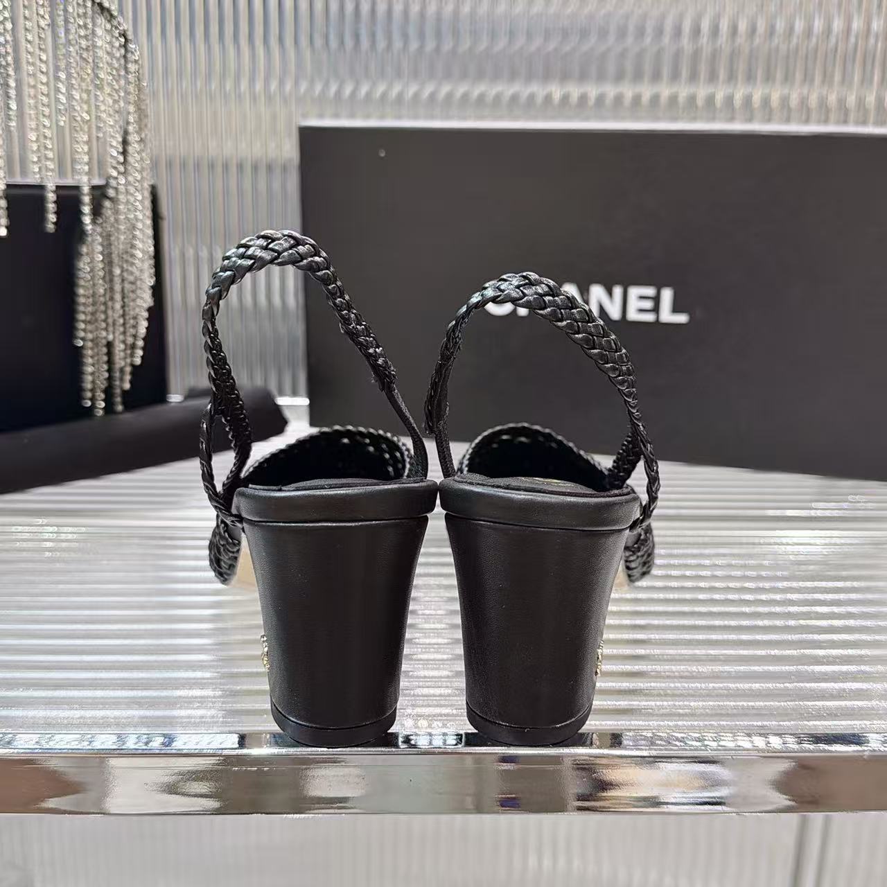 Chanel 2026 Woven Slingback 65mm Sheepskin 986786