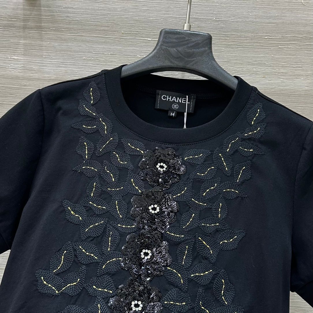 CC 25 T-shirt Black Cotton