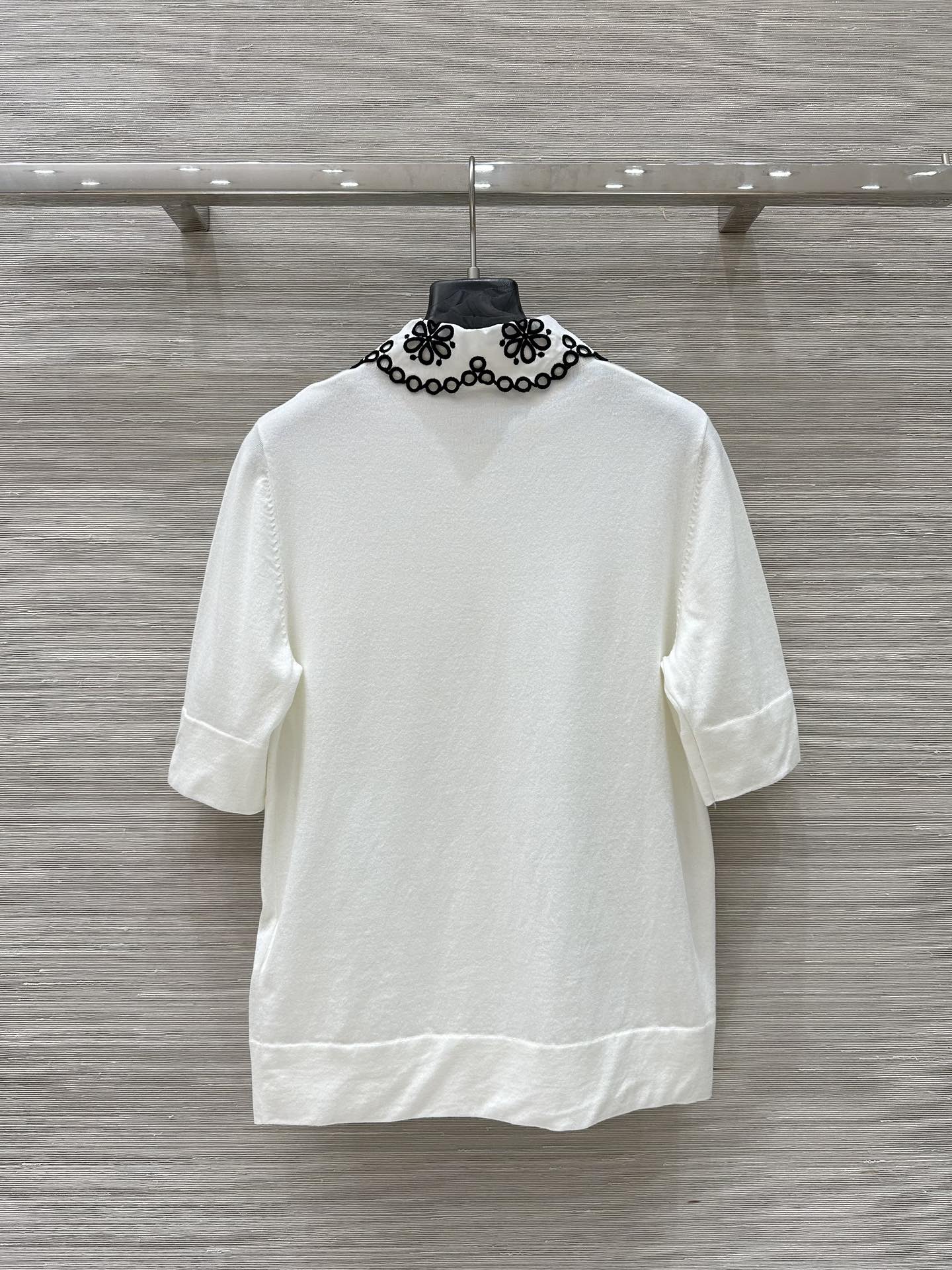 LV 25 Flower T Shirt White Cotton