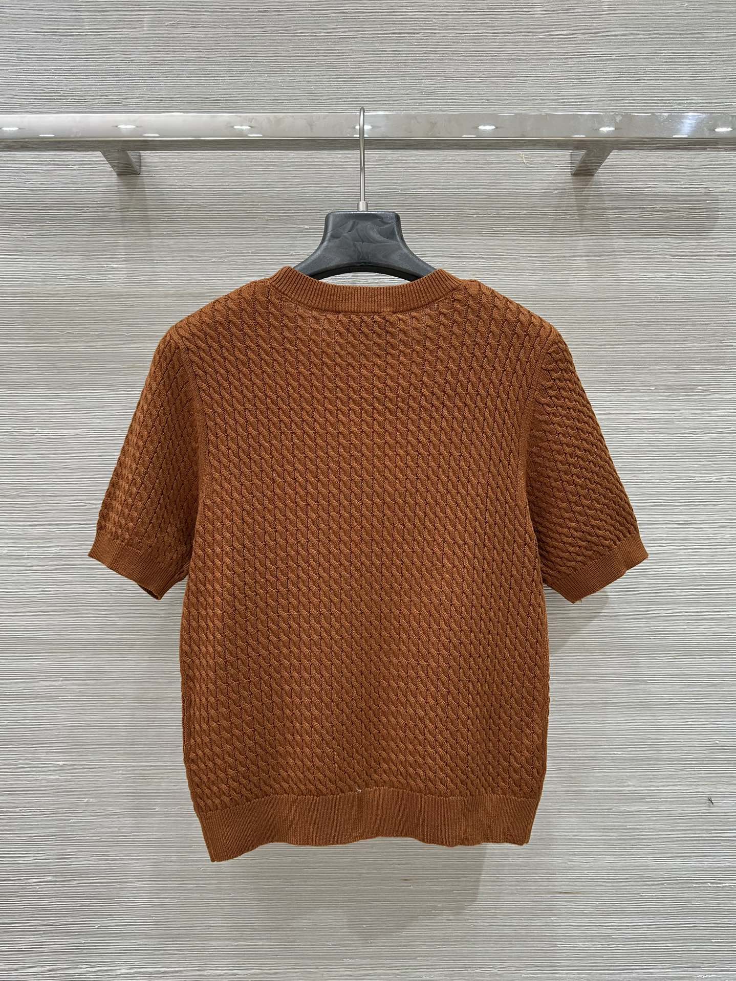 Miu Miu 25 Knitted Top Brown Wool
