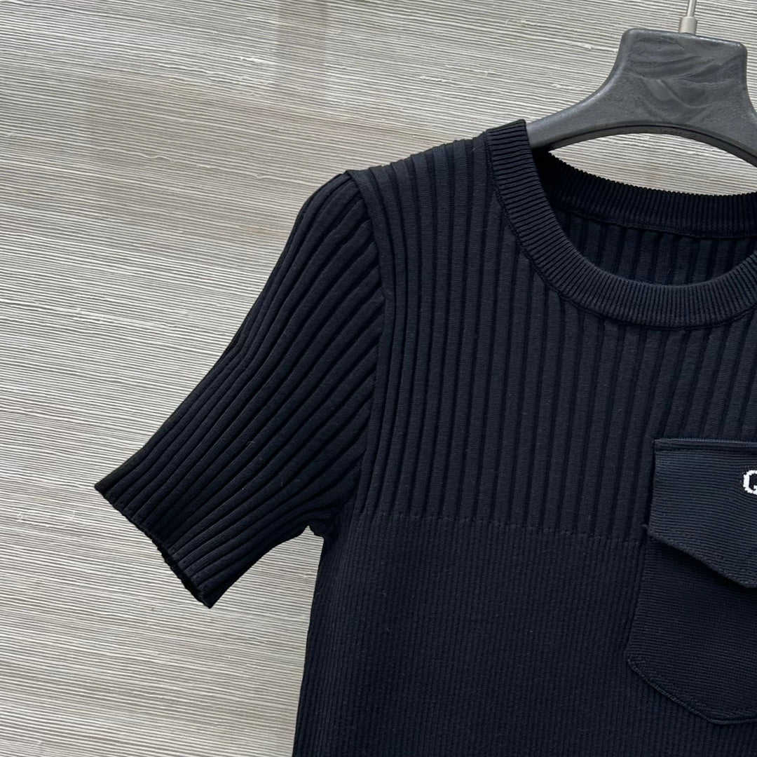 Gucci 25 Knitted Dress Black Viscose