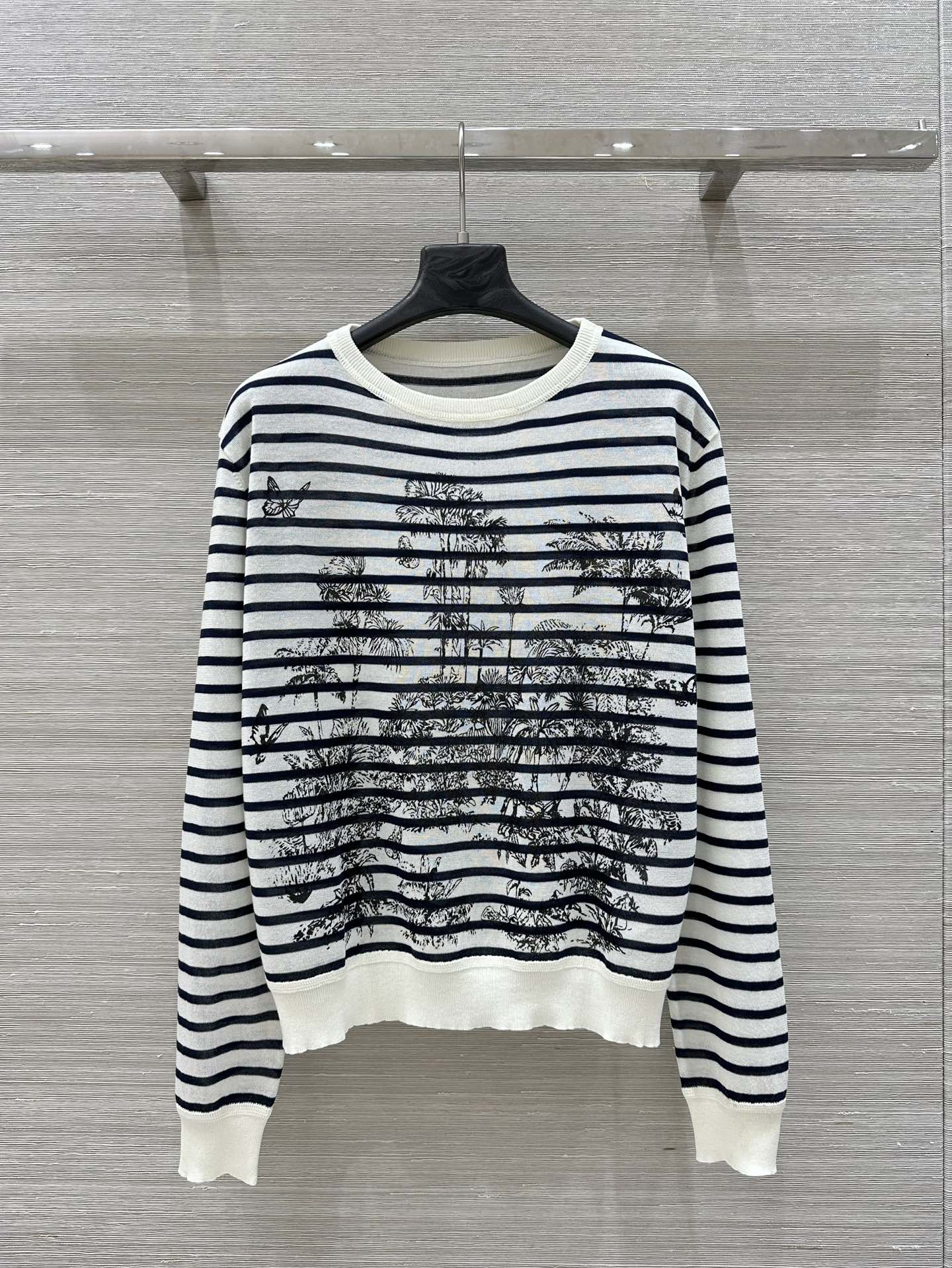 CD Coconut Knitted Sweater Black mix White Cotton Polyester