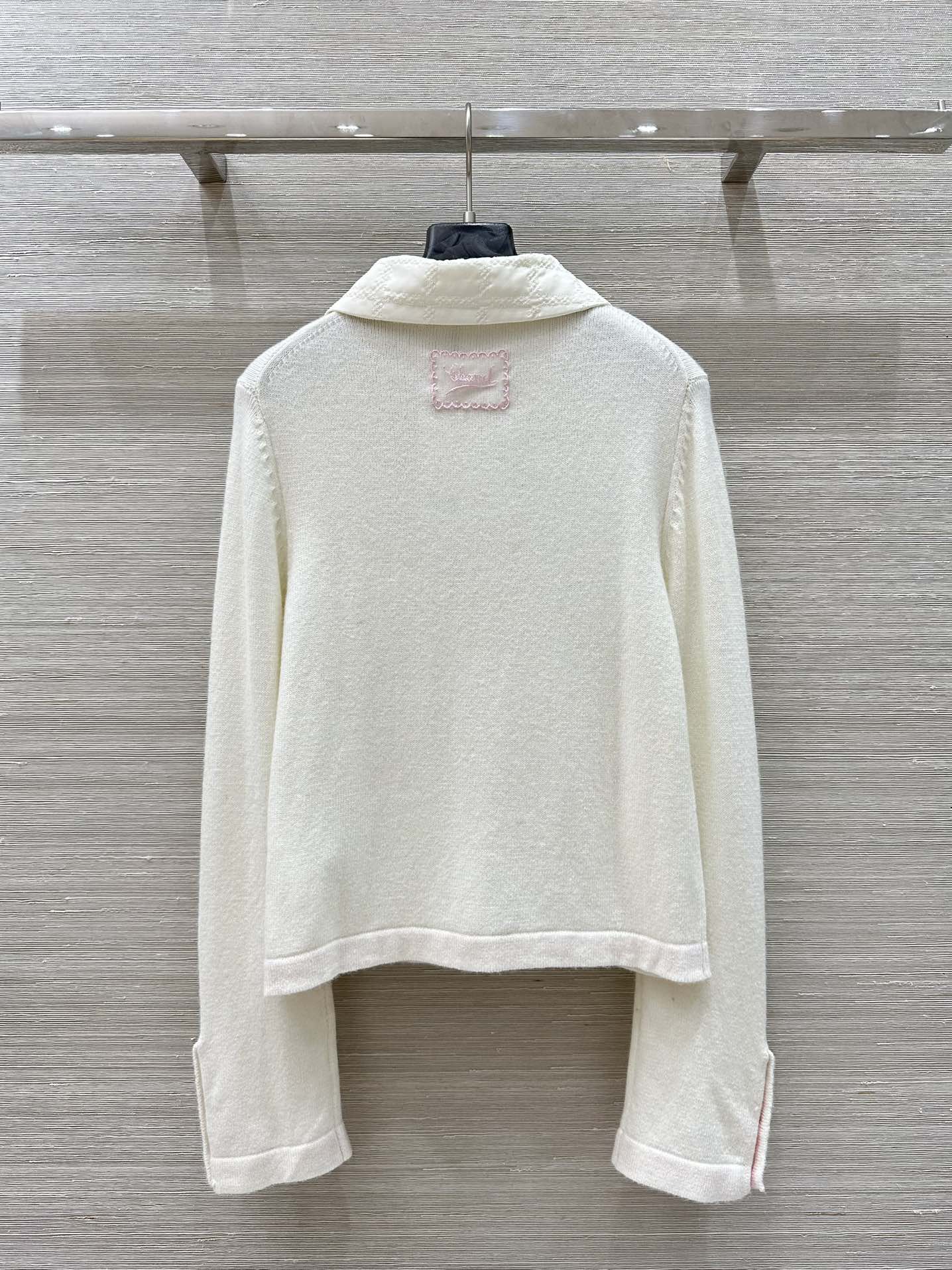 CC 25 Cardigan White Cashmere
