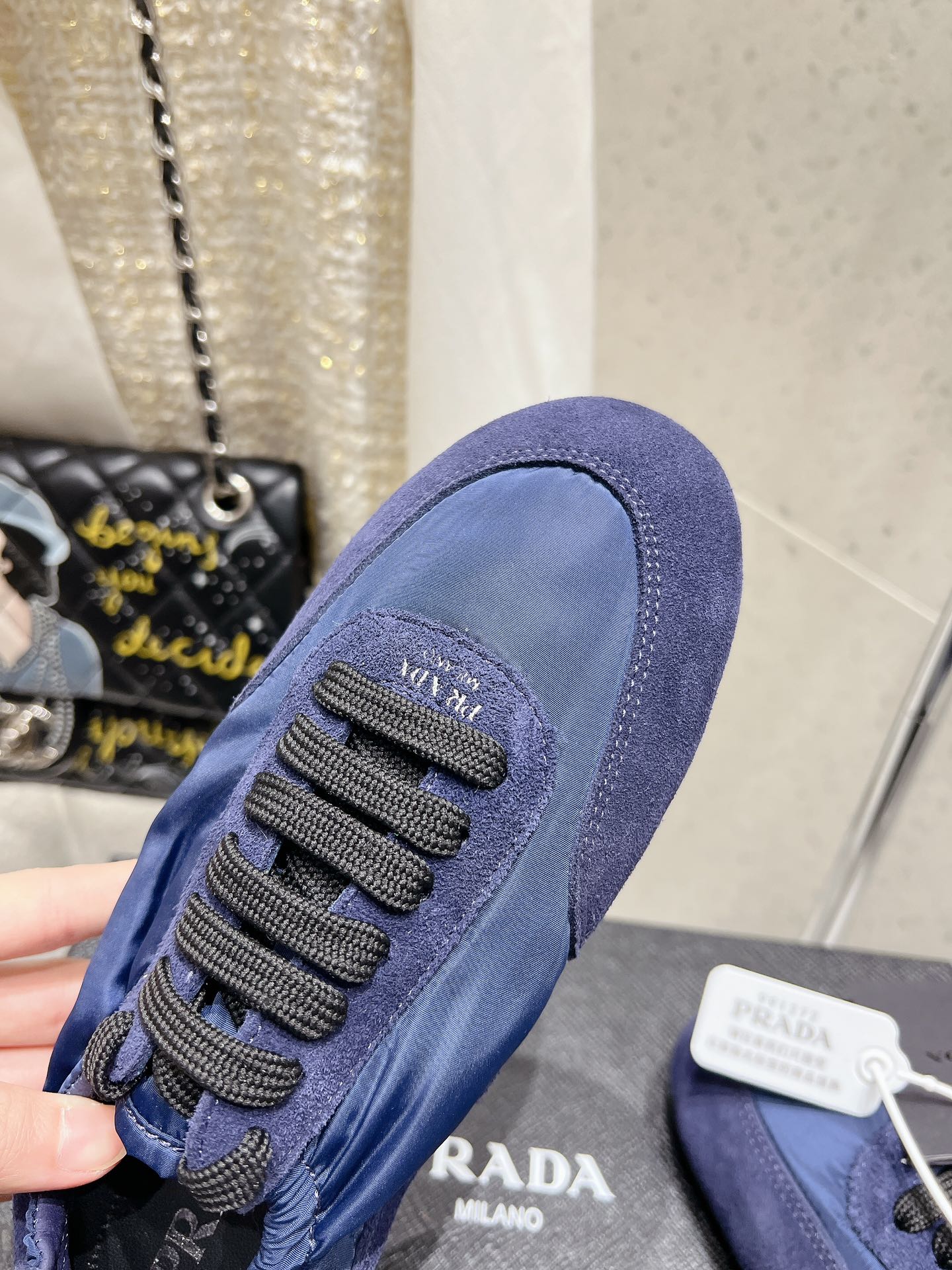 Pra 2025 Collapse Sneaker Blue Black Re-Nylon Suede 554280