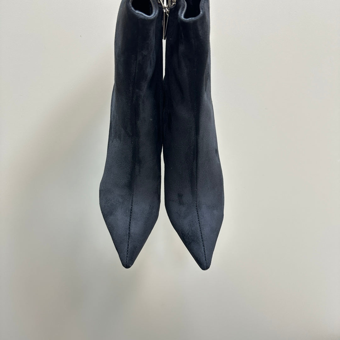 SL OPYUM HEELED BOOT BLACK SUEDE