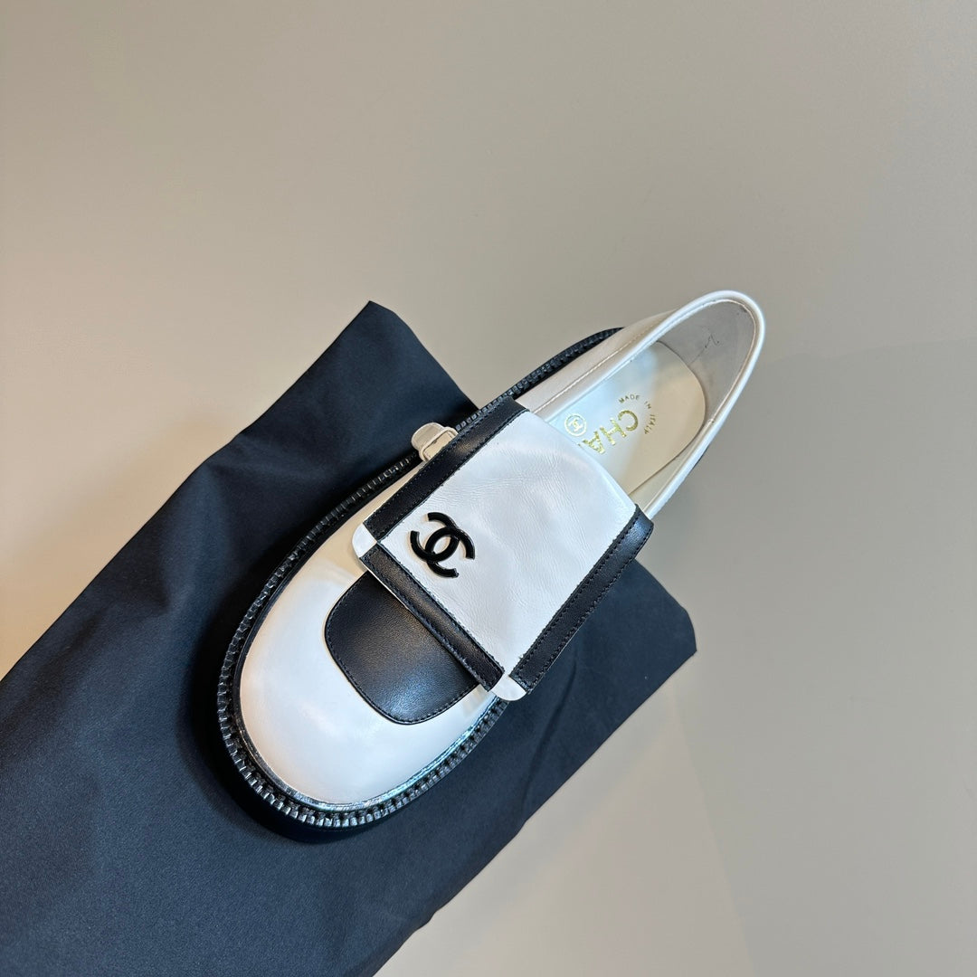 CC Moccasins 65mm White Calfskin