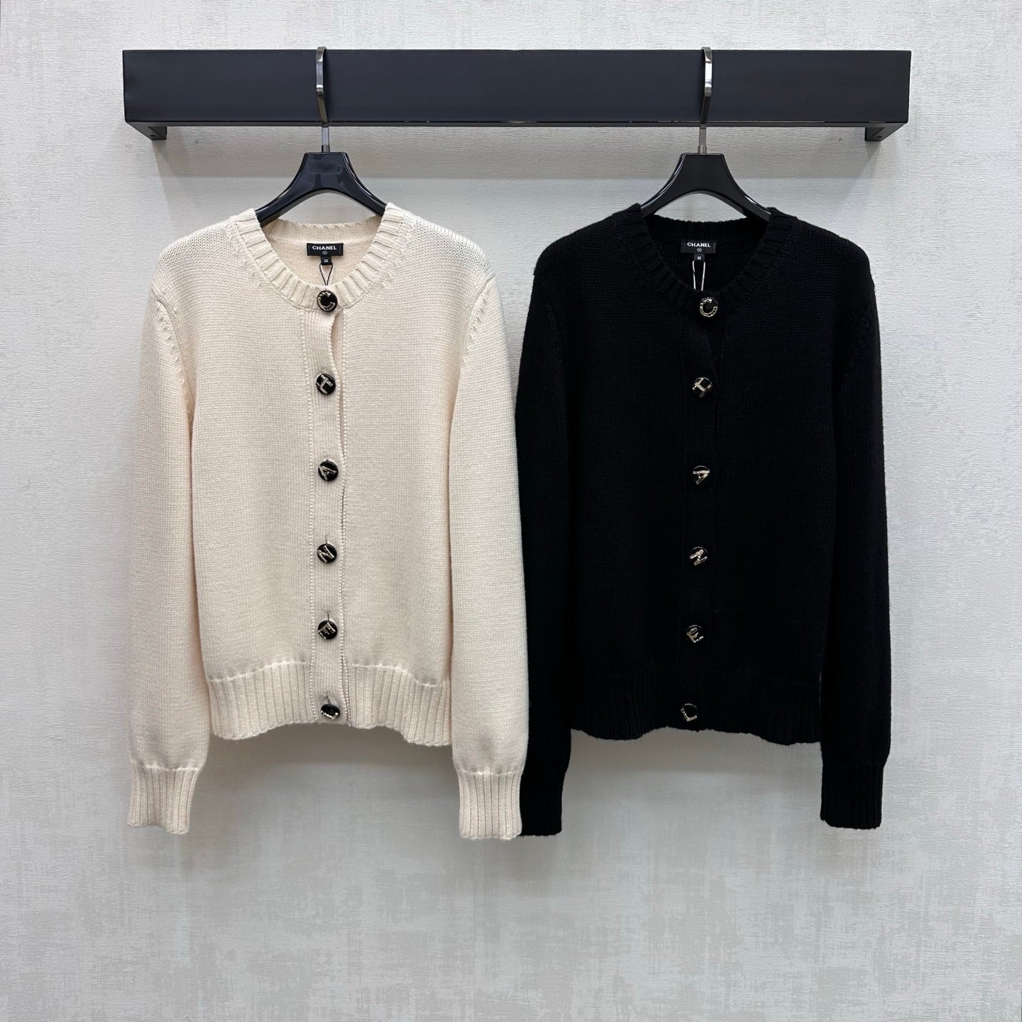 Chanel 2026 Letter-button Knit Cardigan Cashmere 418732