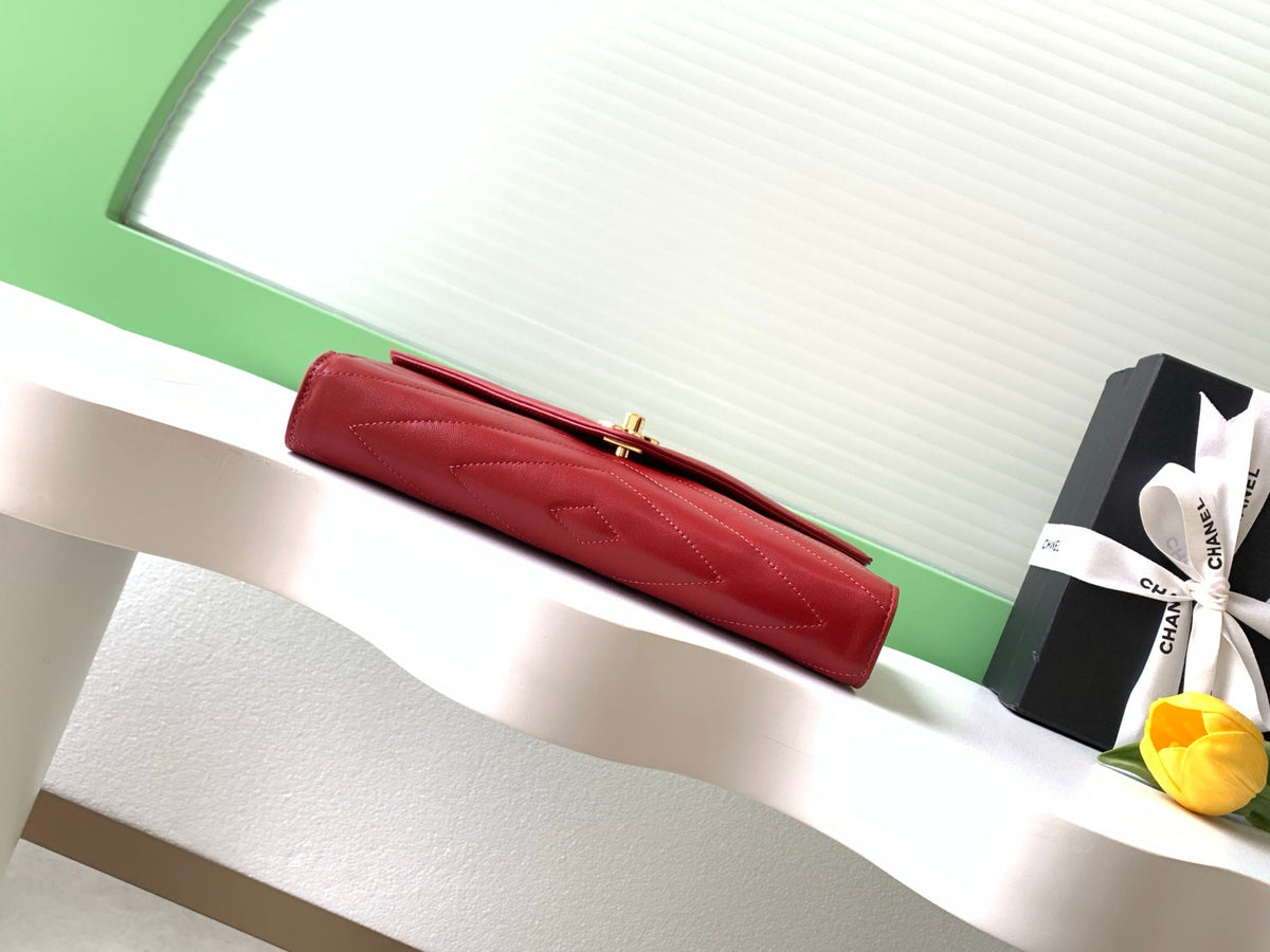 Chanel 2026 Top Handle Clutch Bag 26cm Calfskin 407397
