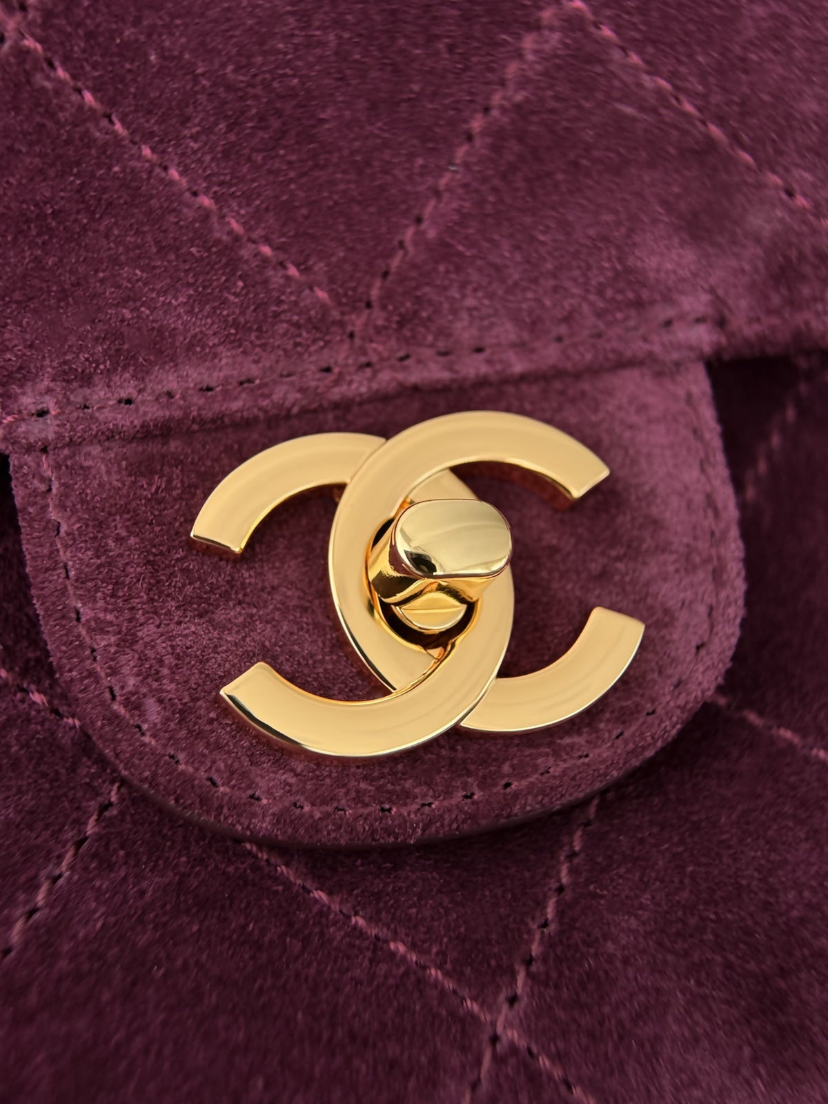 Chanel 2026 Maxi Flap Bag Suede Leather 167416
