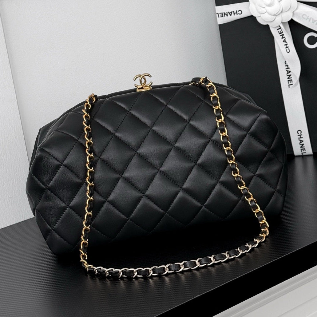 Chanel 2026 Clutch With Strap 27cm Ponyhair And Lambskin