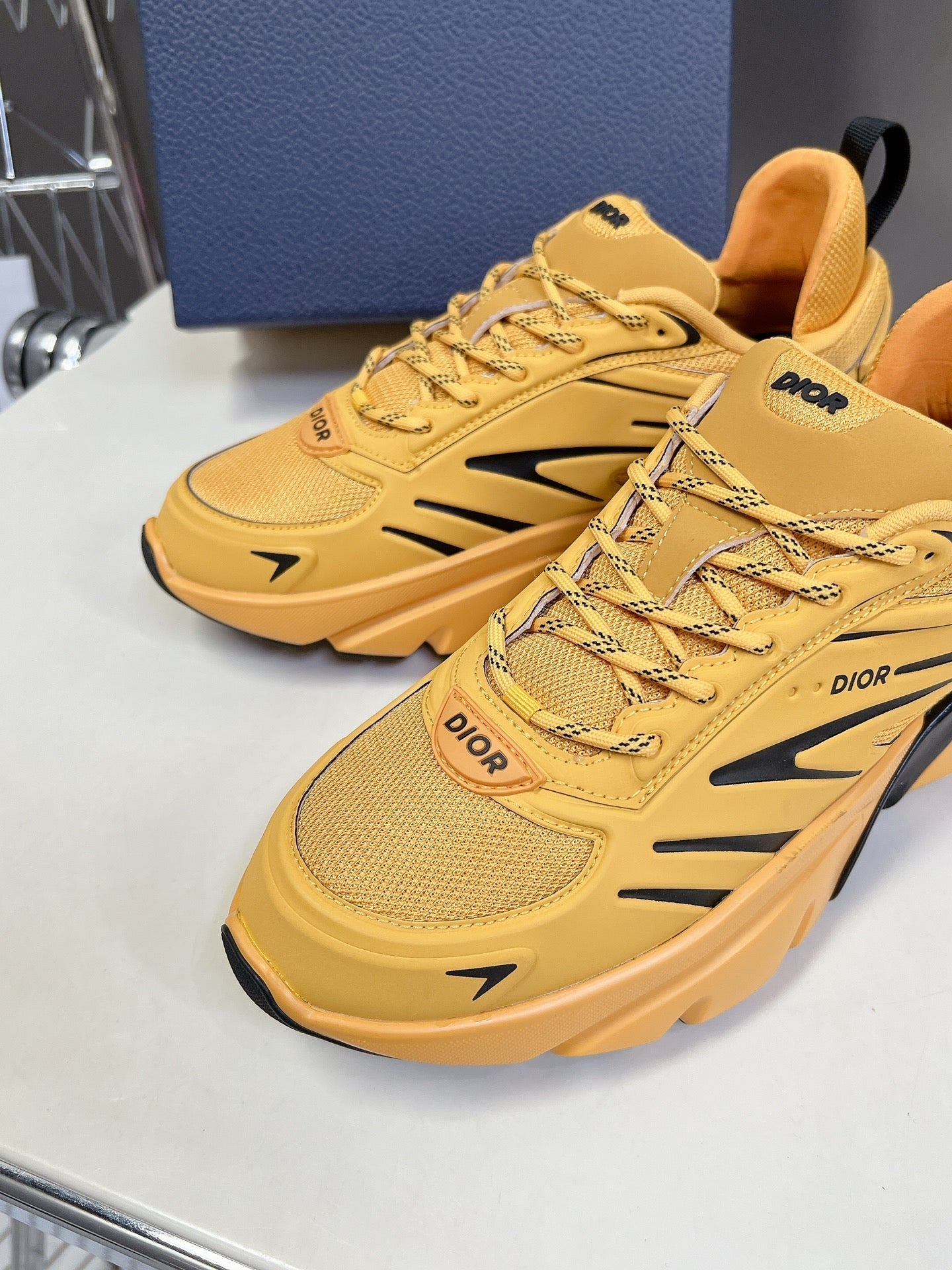 CD B44 Blade Sneaker Dark Yellow Mesh Fabric 989539