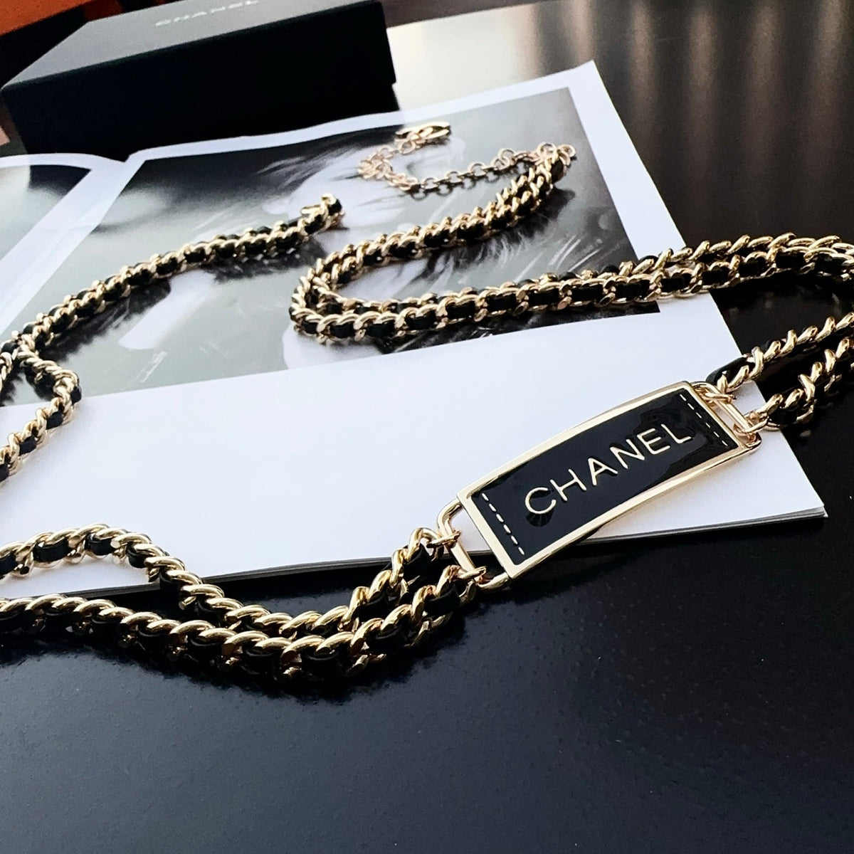 Chanel 2026 CC Logo Plaque Waist Belt 213244