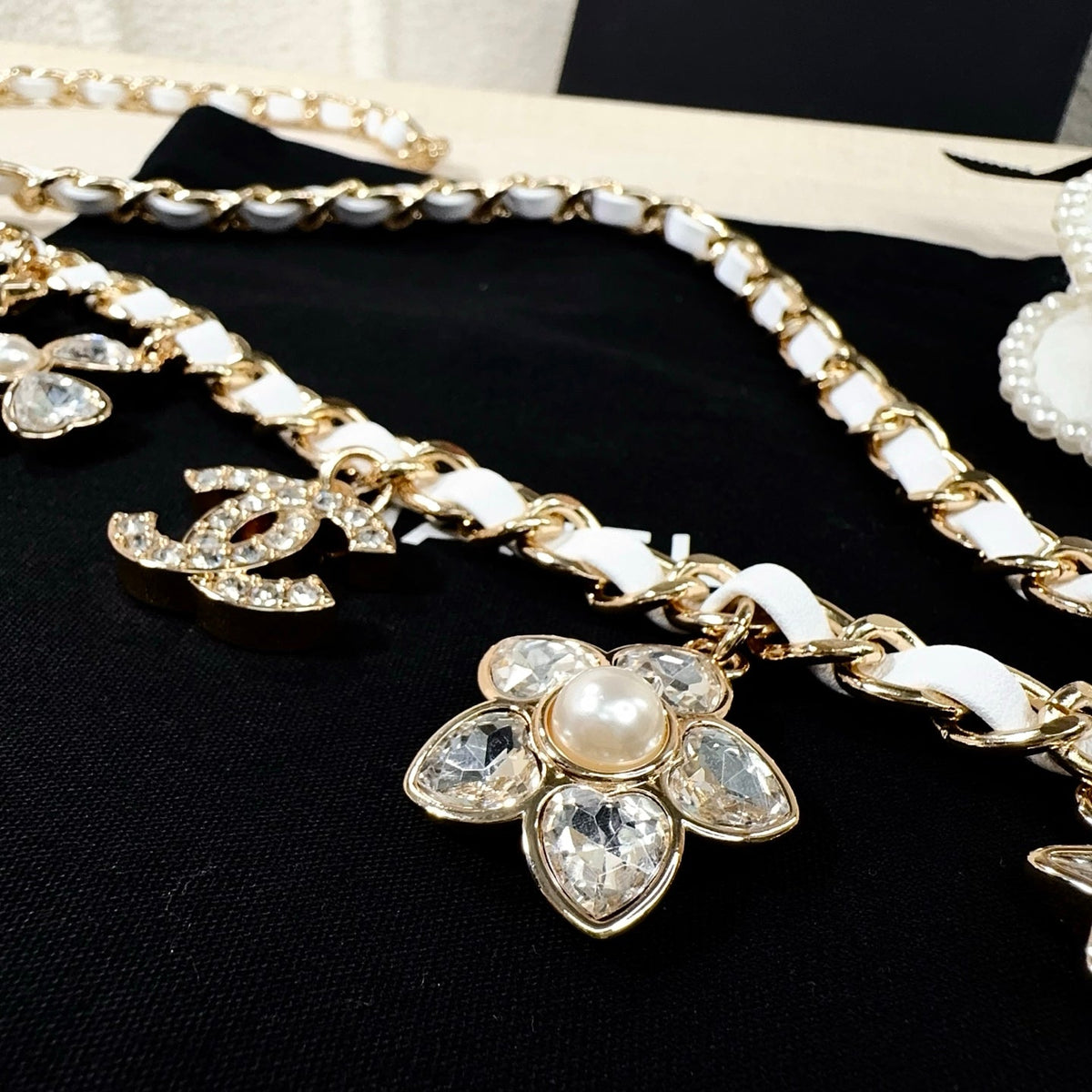 Chanel 2026 Floral Charm Chain Belt 215731
