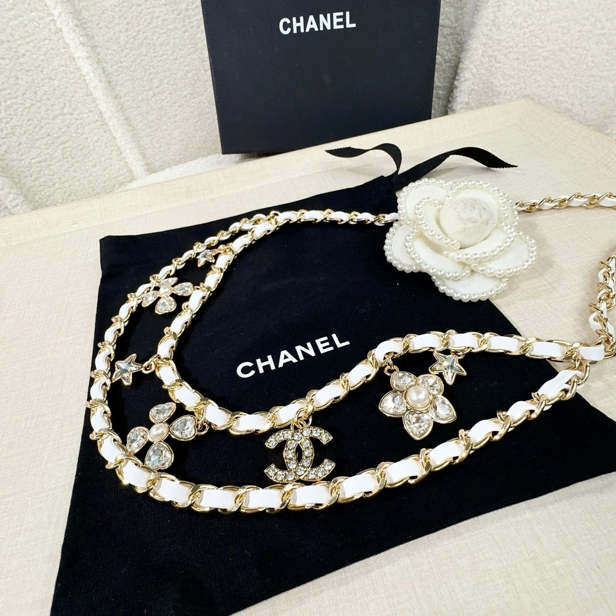 Chanel 2026 Floral Charm Chain Belt 215731